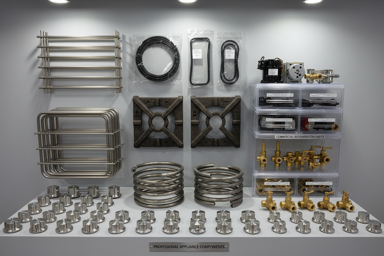 Commercial appliance spare parts including pumps, motors, valves and heating elements for commercial kitchen equipment and hospitality appliance repairs – appliance spare parts Australia