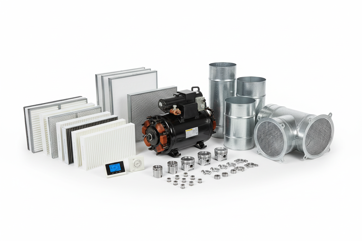 Reverse cycle air conditioner spare parts including fan motors, capacitors, sensors and HVAC components for air conditioning repairs – HVAC parts Australia