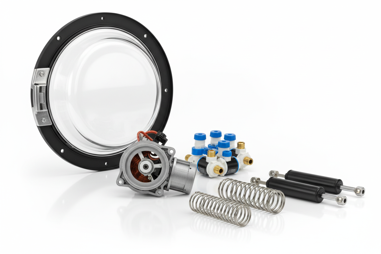 Washing machine spare parts including drain pumps, door seals, suspension rods, inlet valves, belts and motors for appliance repair – genuine and aftermarket washing machine parts Australia