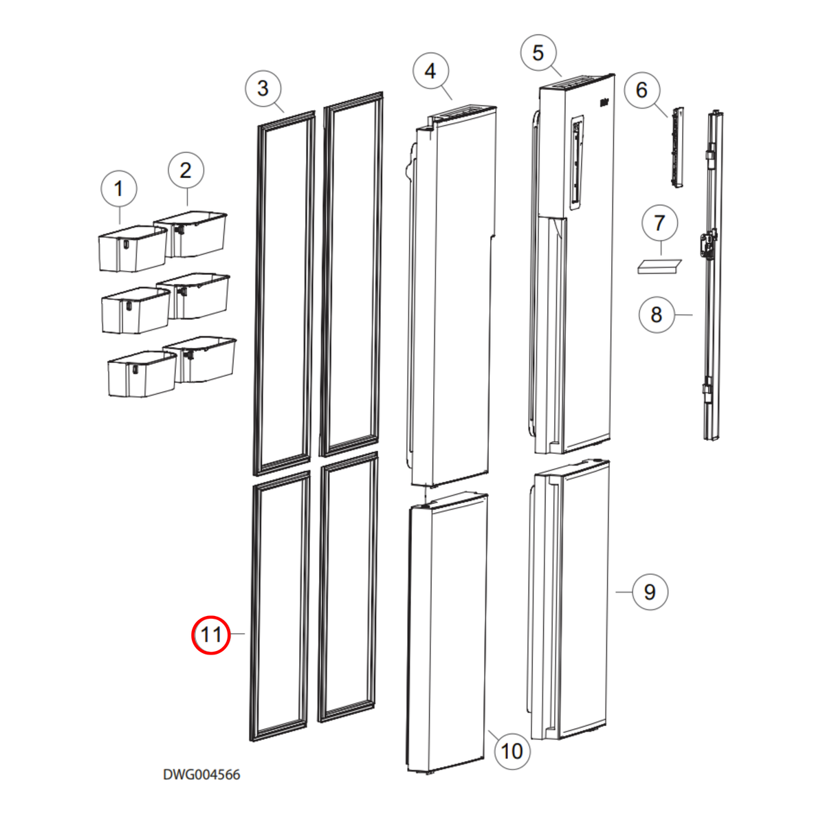 Genuine Haier Fridge Door Seal Left Or Right Hand H0060842451A