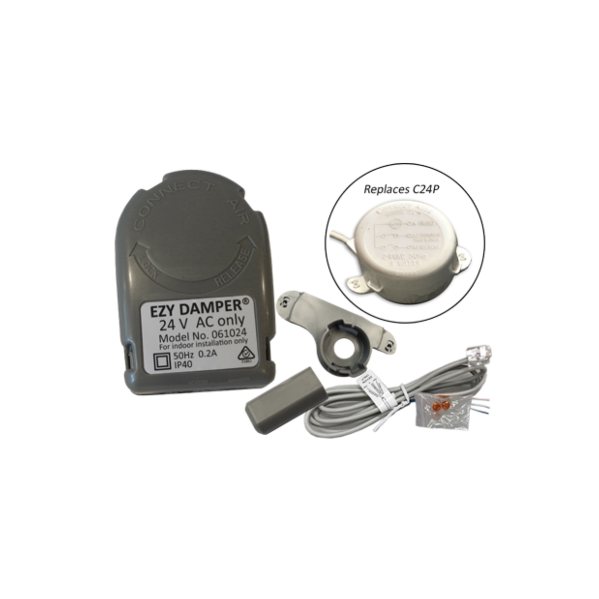 EZY AC Damper Zone Motor 0.2A 50Hz 24V to suit EZM24K