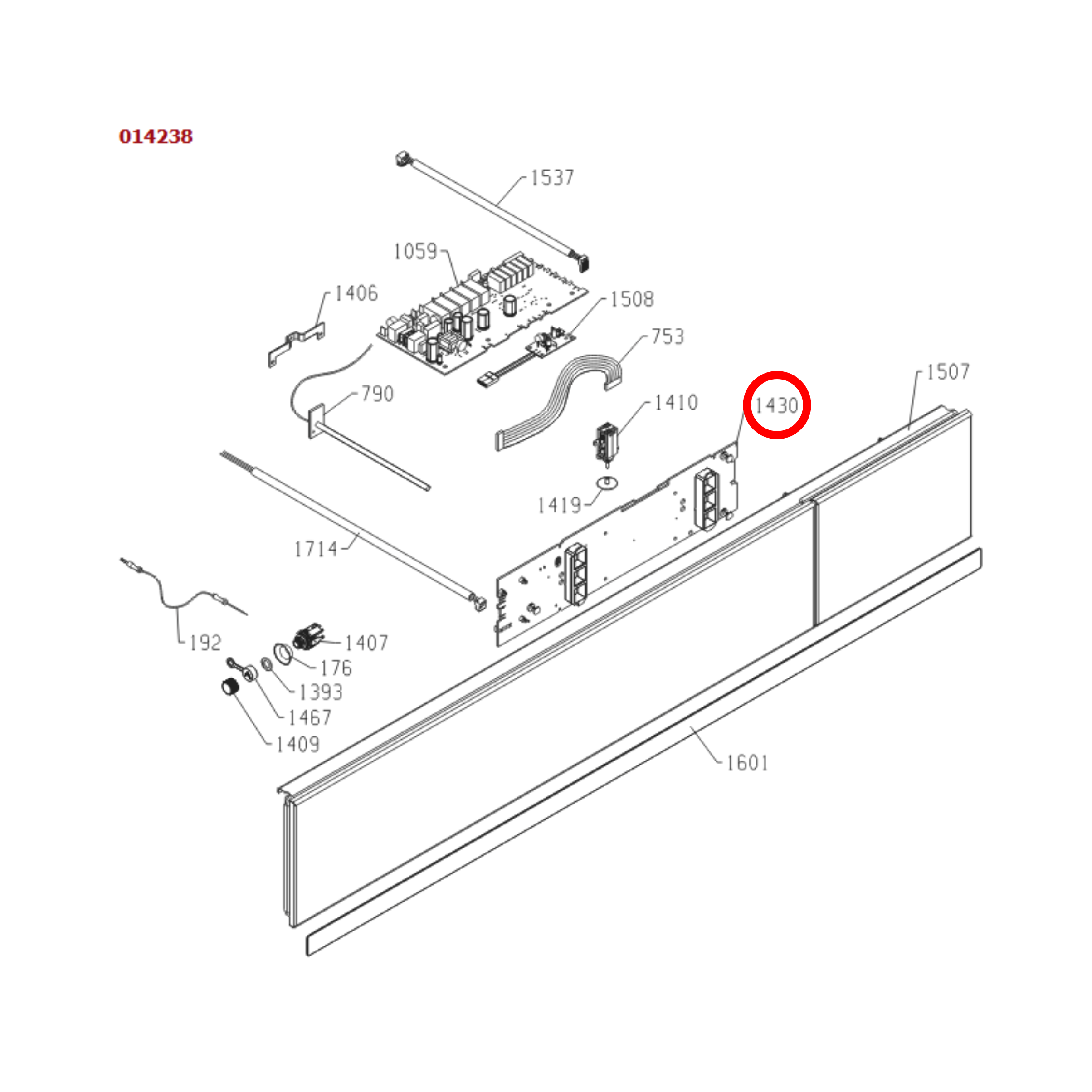 570874 Asko, Gorenje Cooktop User Interface TFT Magna