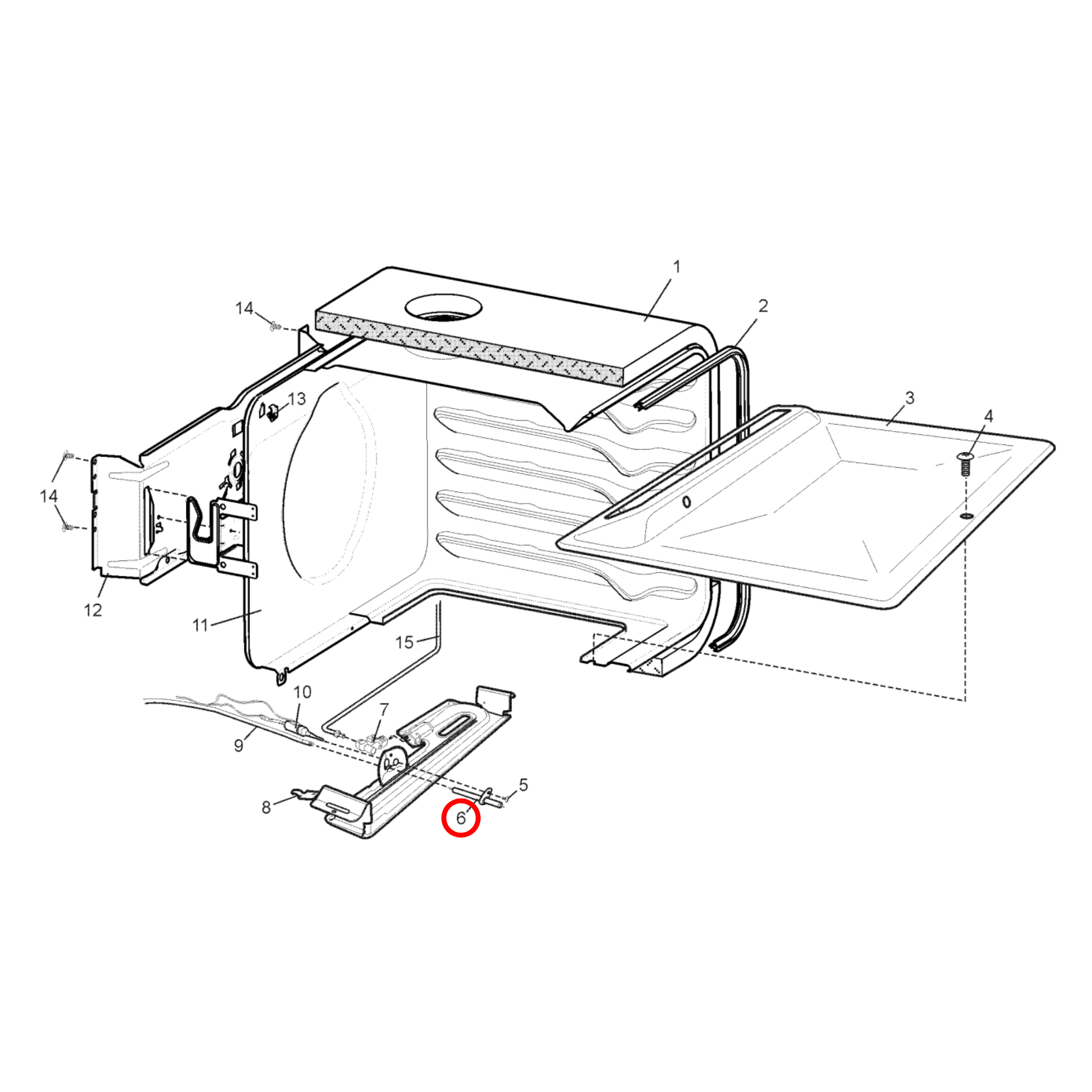 4055563334 Chef, Westinghouse Oven Grill Spark Plug Gas Igniter - 0049001192