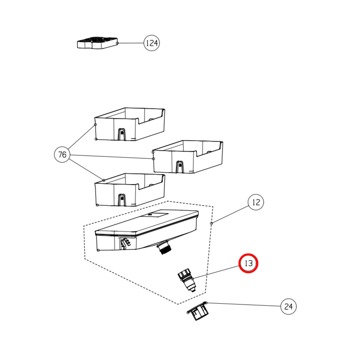 Genuine Hisense Fridge Water Tank Dispenser Cock K1512999 - view 3