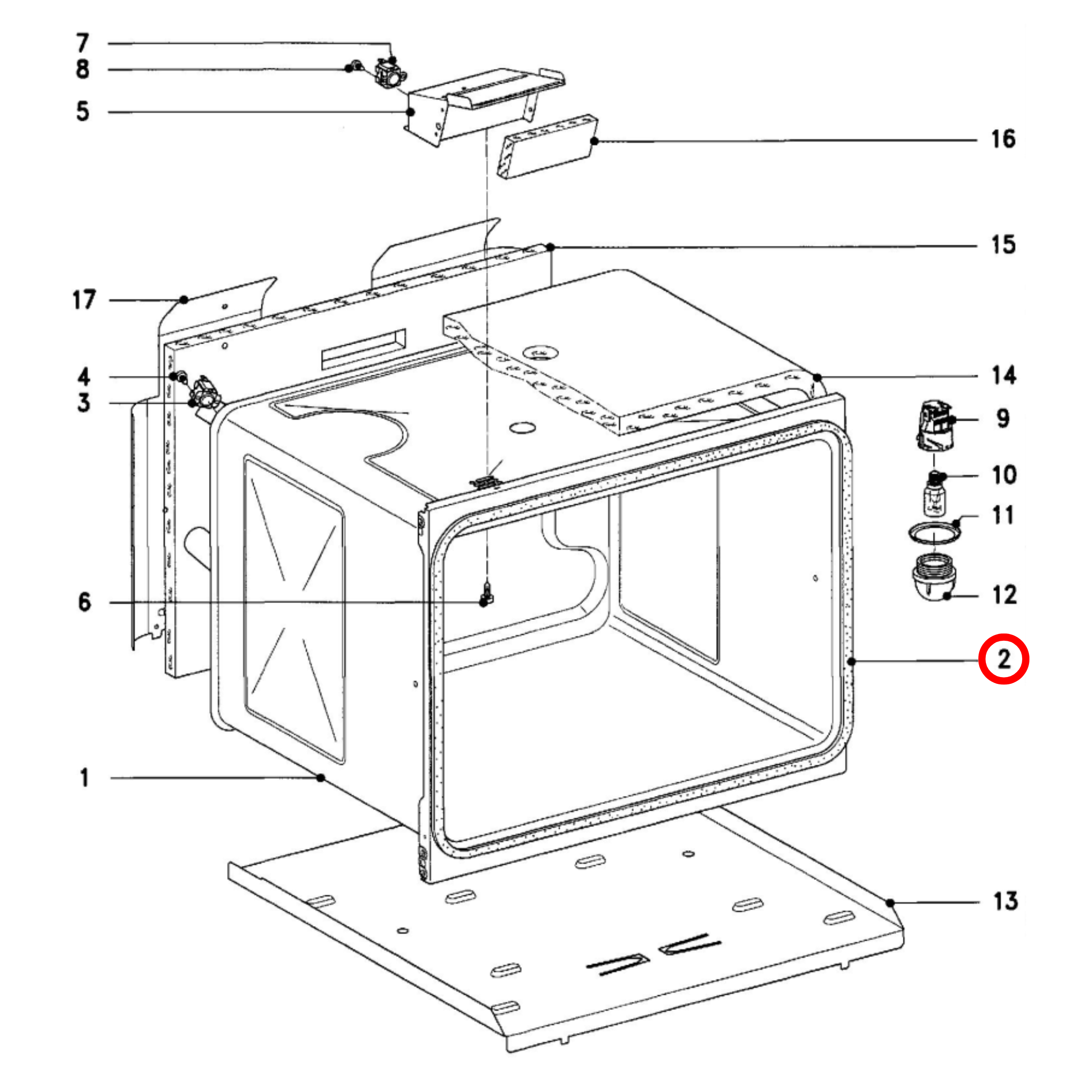 06432220 Miele Non Pyrolytic Oven 60cm Door Seal - 4696920
