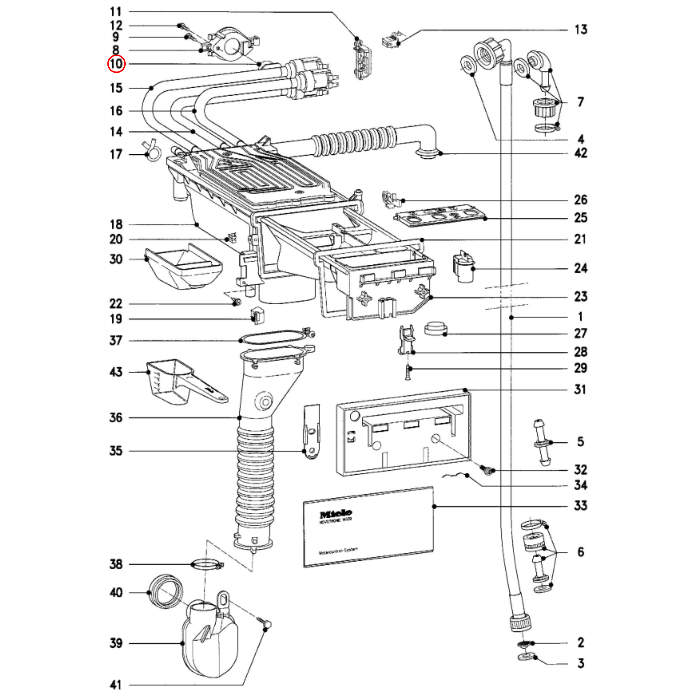 1678013 Miele Washing Machine Triple Solenoid Inlet Valve - 4077831