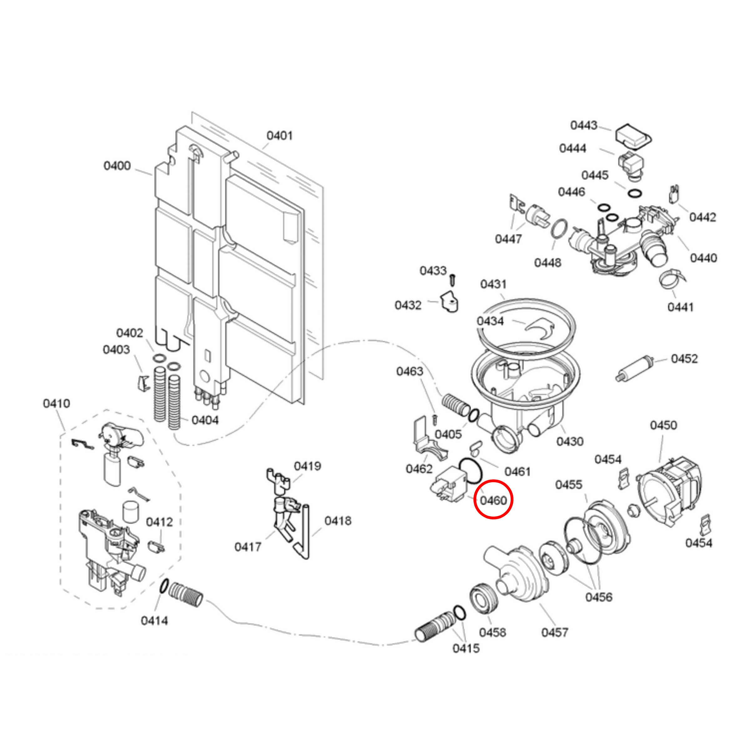 00165261 Bosch Dishwasher Drain Pump
