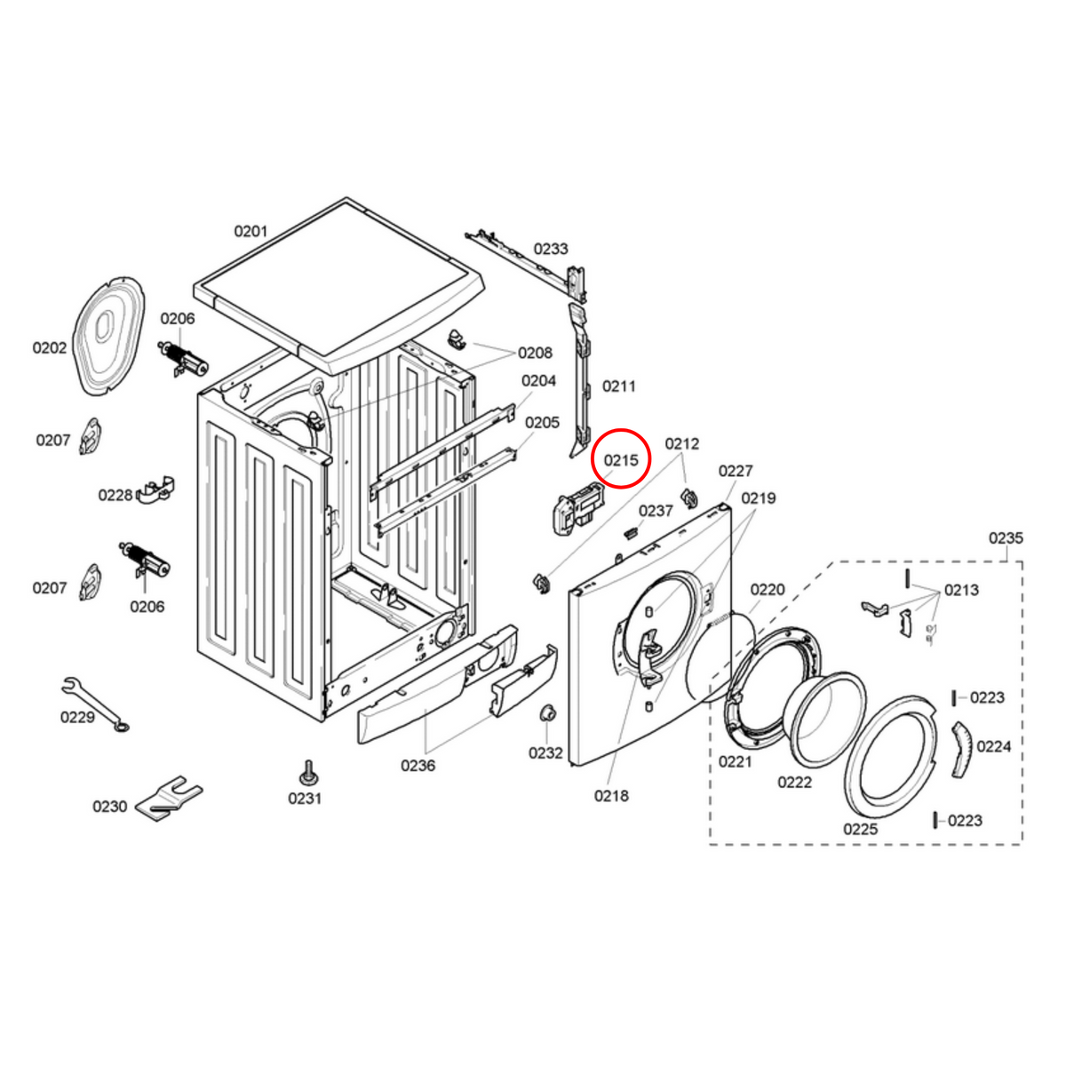 00610147 Bosch Washing Machine Door Interlock - 00615789