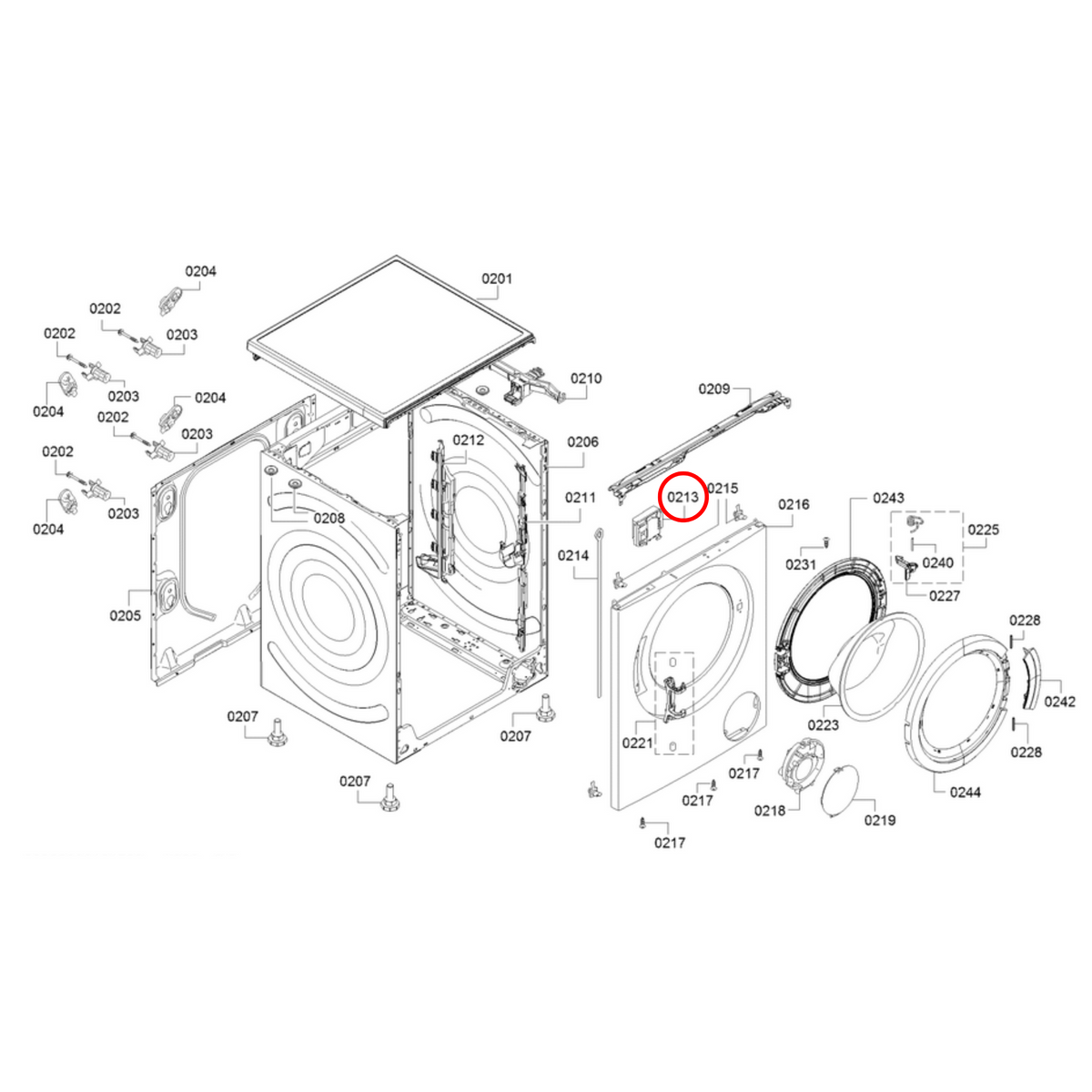 00633765 Bosch Washing Machine Door Lock 3 Pins - 00619468