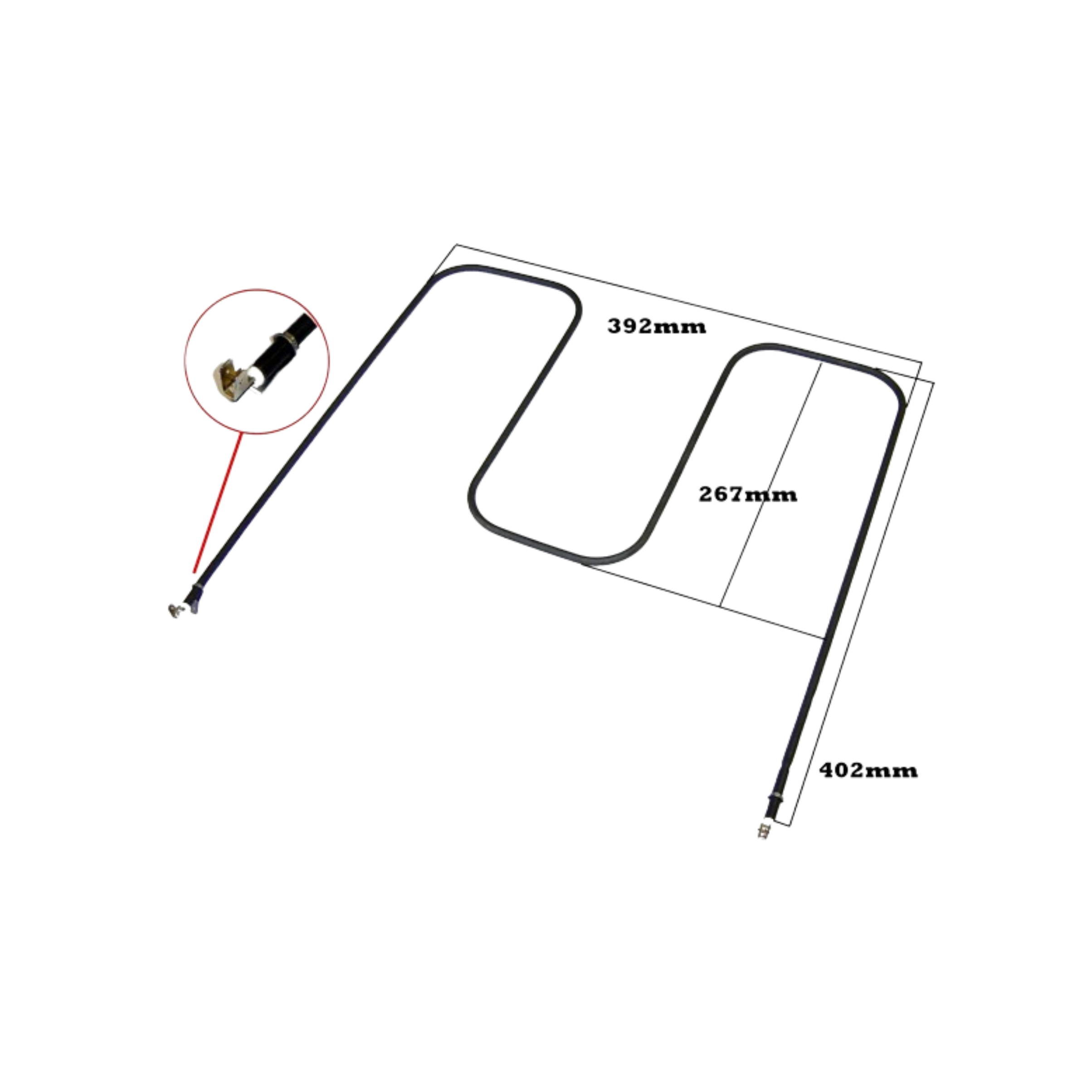 0122004495 Electrolux Oven Clean Lower Heating Element - 0122004398