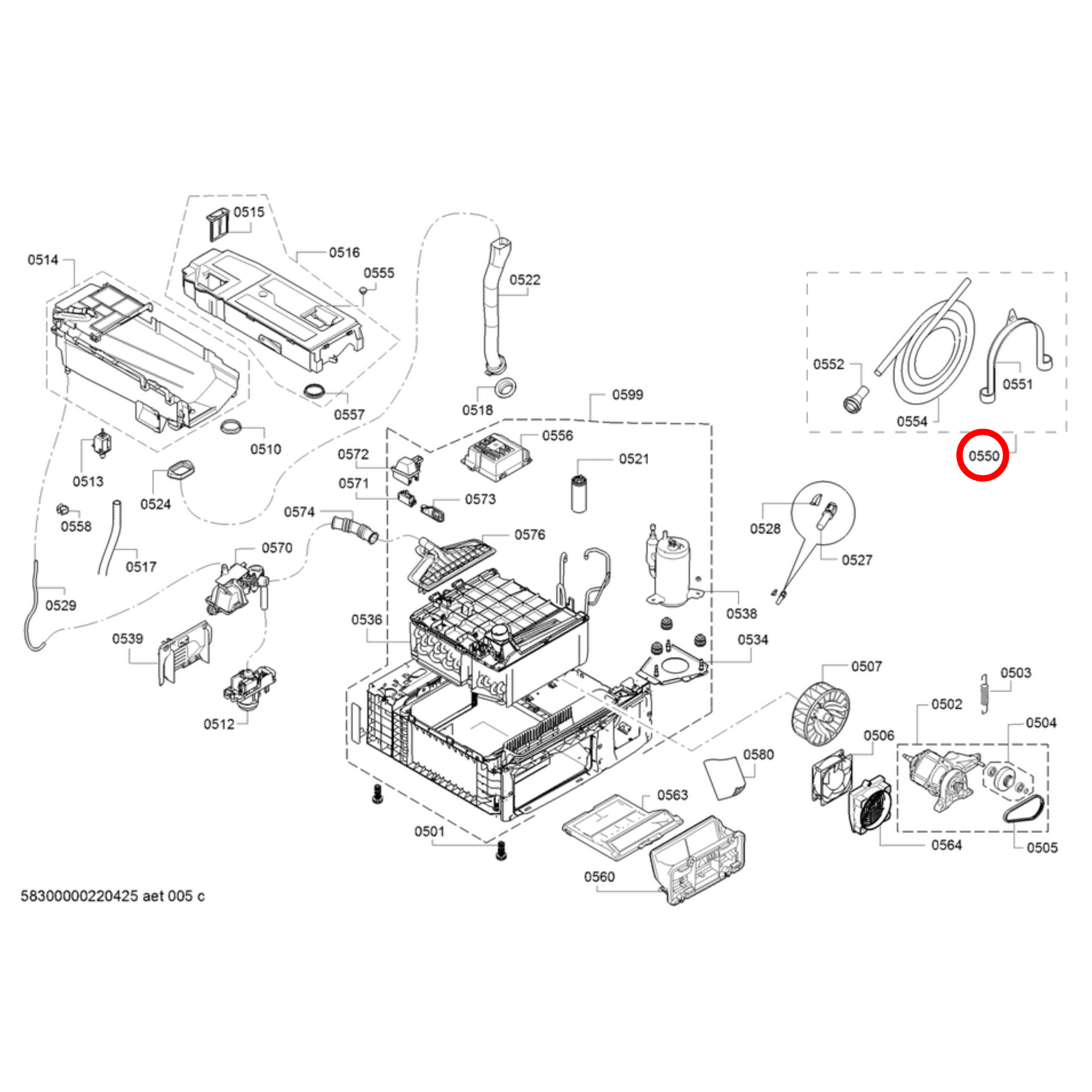 12029956 Bosch Dryer Outlet Hose Drain Kit