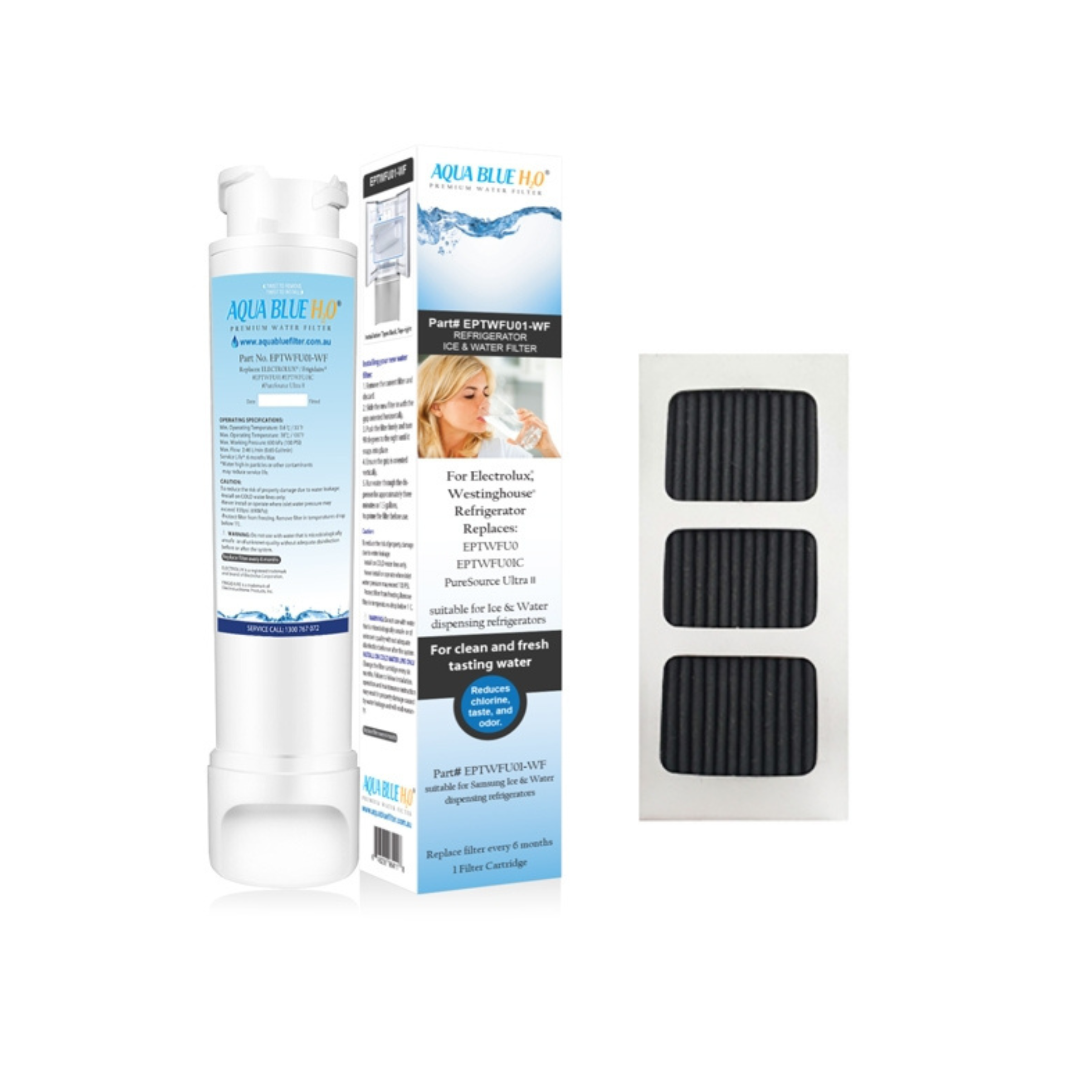 242047806 Electrolux, Westinghouse Fridge Water Filter & Air Filter Set