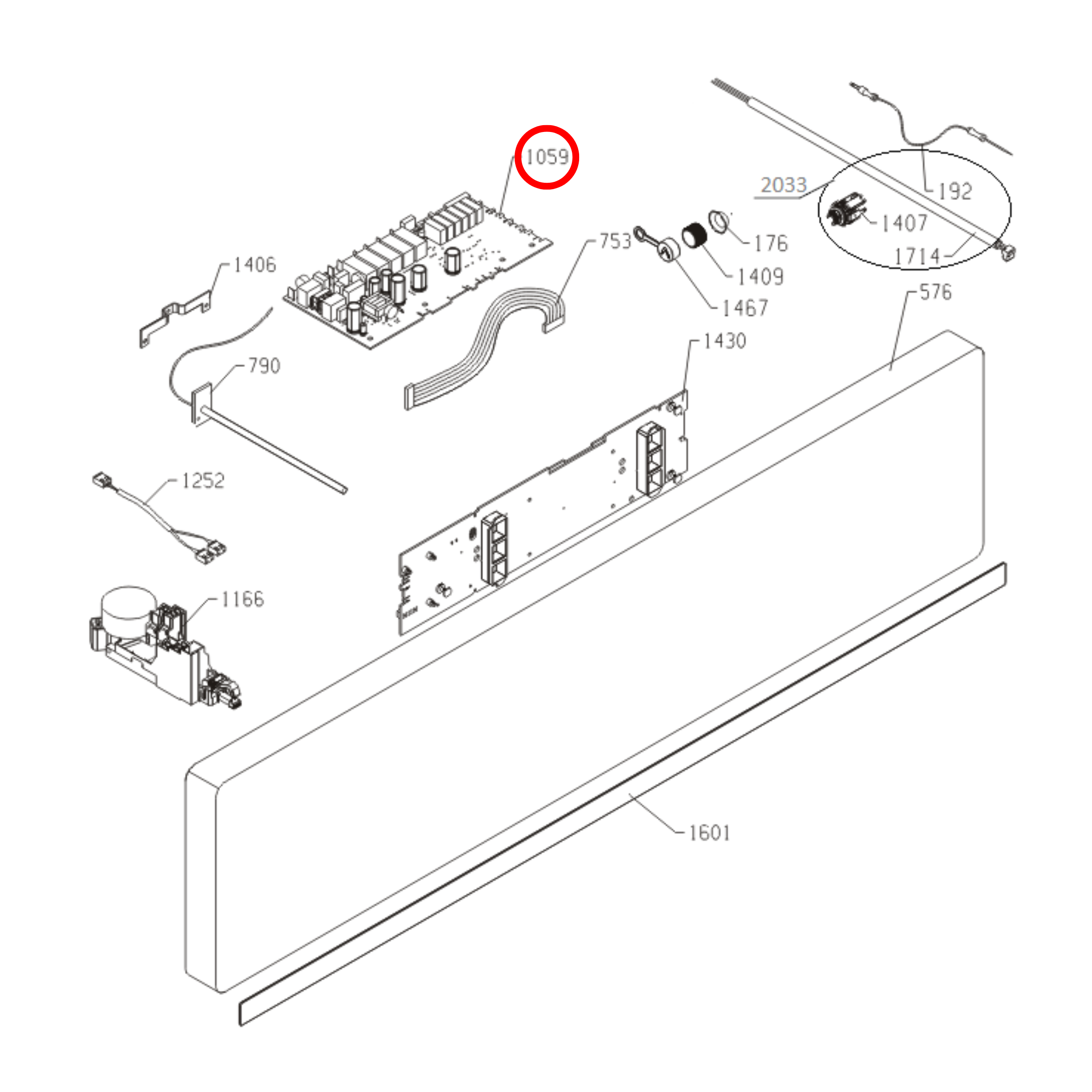 798792 Asko Oven PCB Control Unit