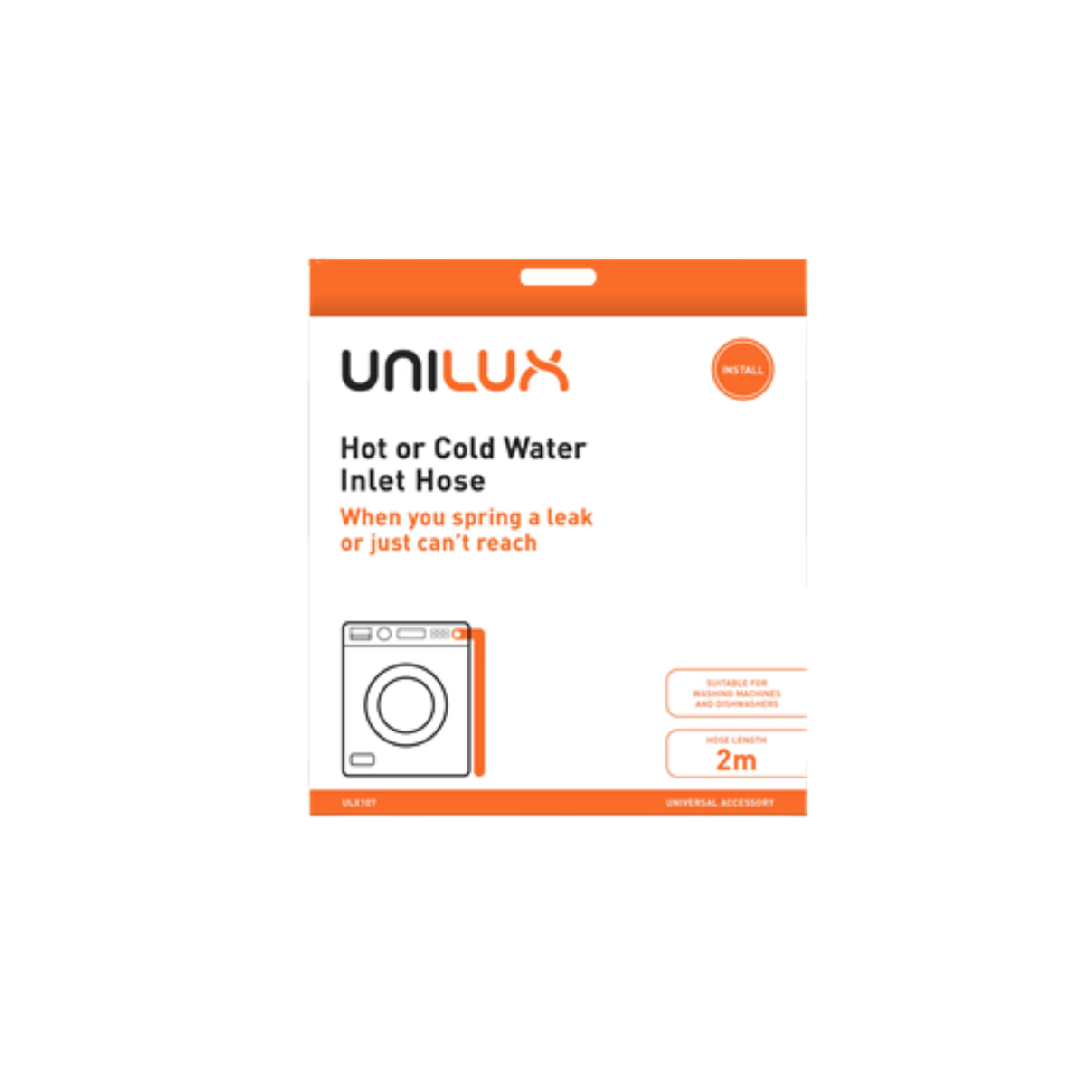 900404231 AEG Washing Machine Inlet Hose Hot Cold 2M - ULX107