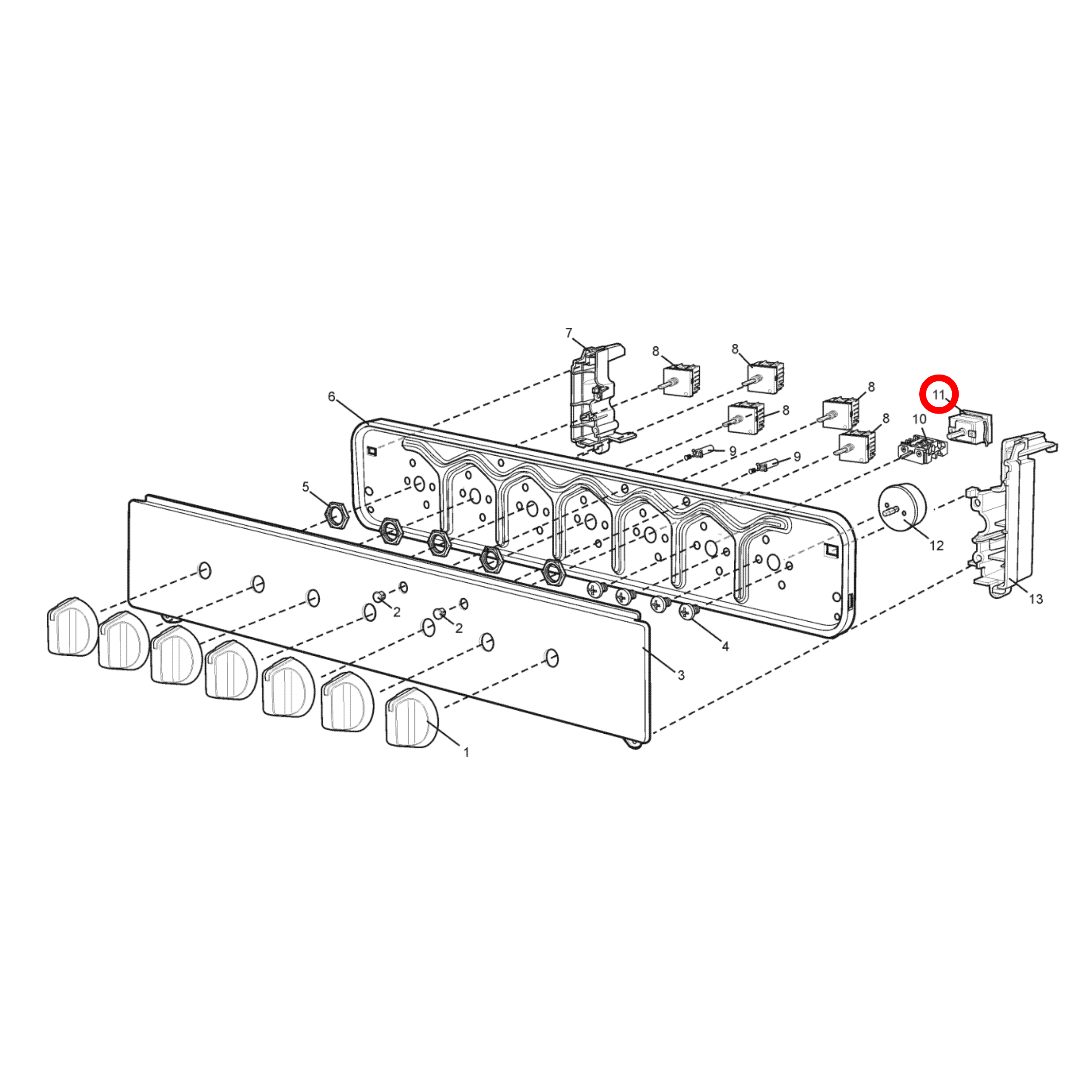 4055549911 Chef, Electrolux, Westinghouse Oven Thermostat 50-320C - 0541001931