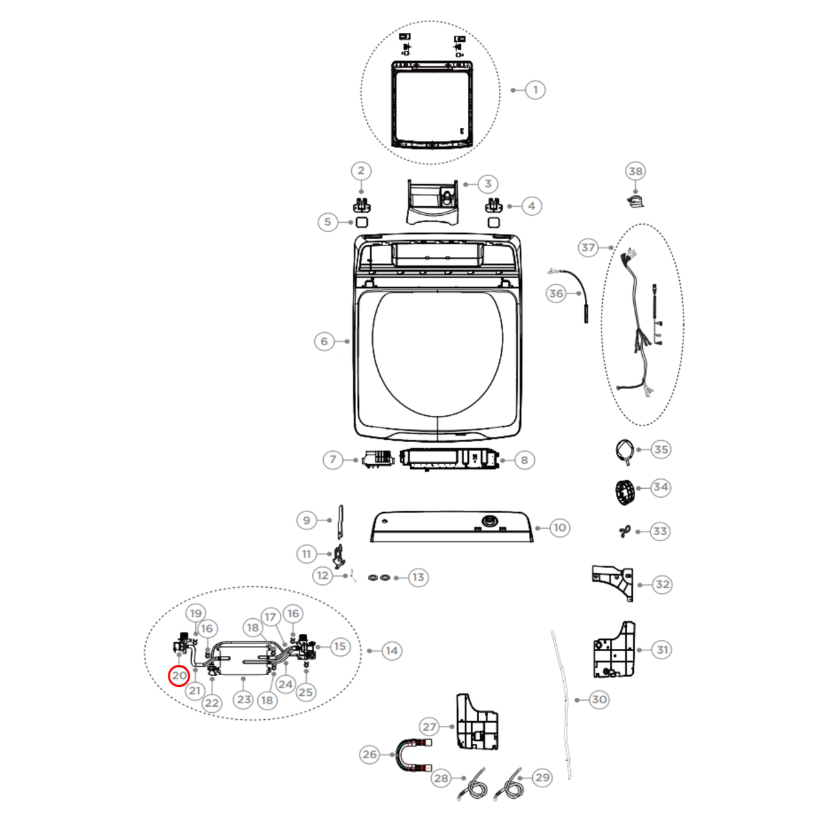 H003400570A Haier Washing Machine Hot Inlet Valve 220-240V