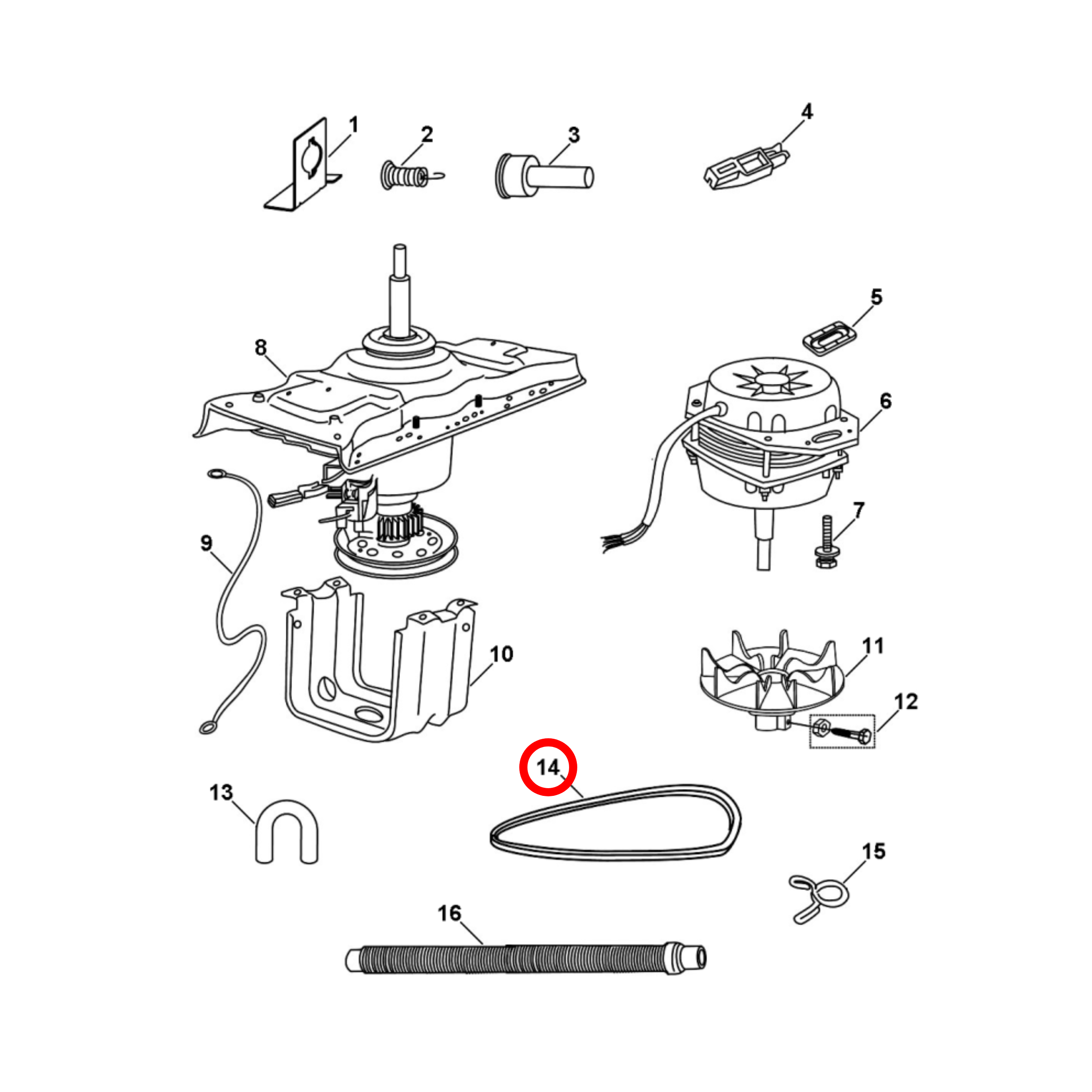 H00330011017 Haier Washing Machine Drive Belt