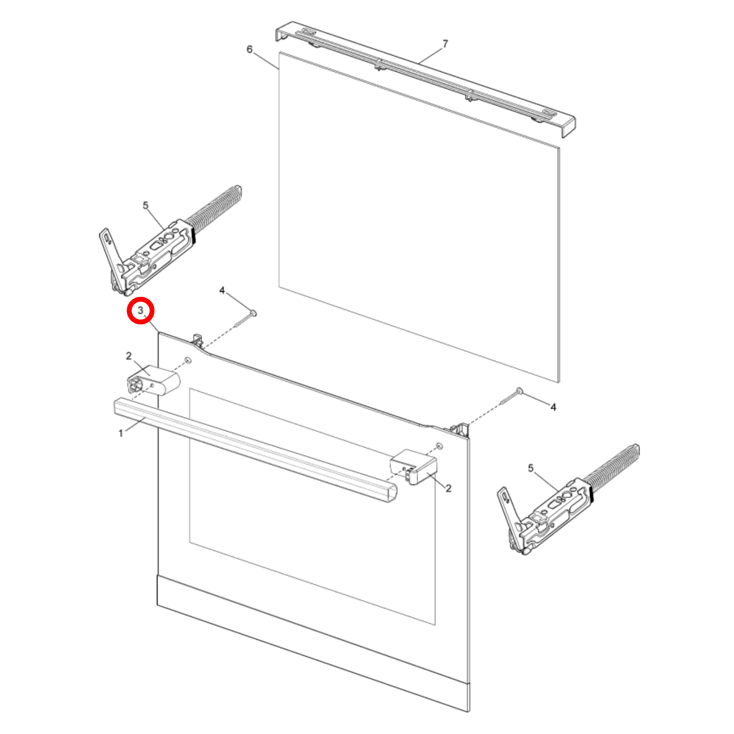 140163220019 Westinghouse Oven Outer Door Glass - A16322001