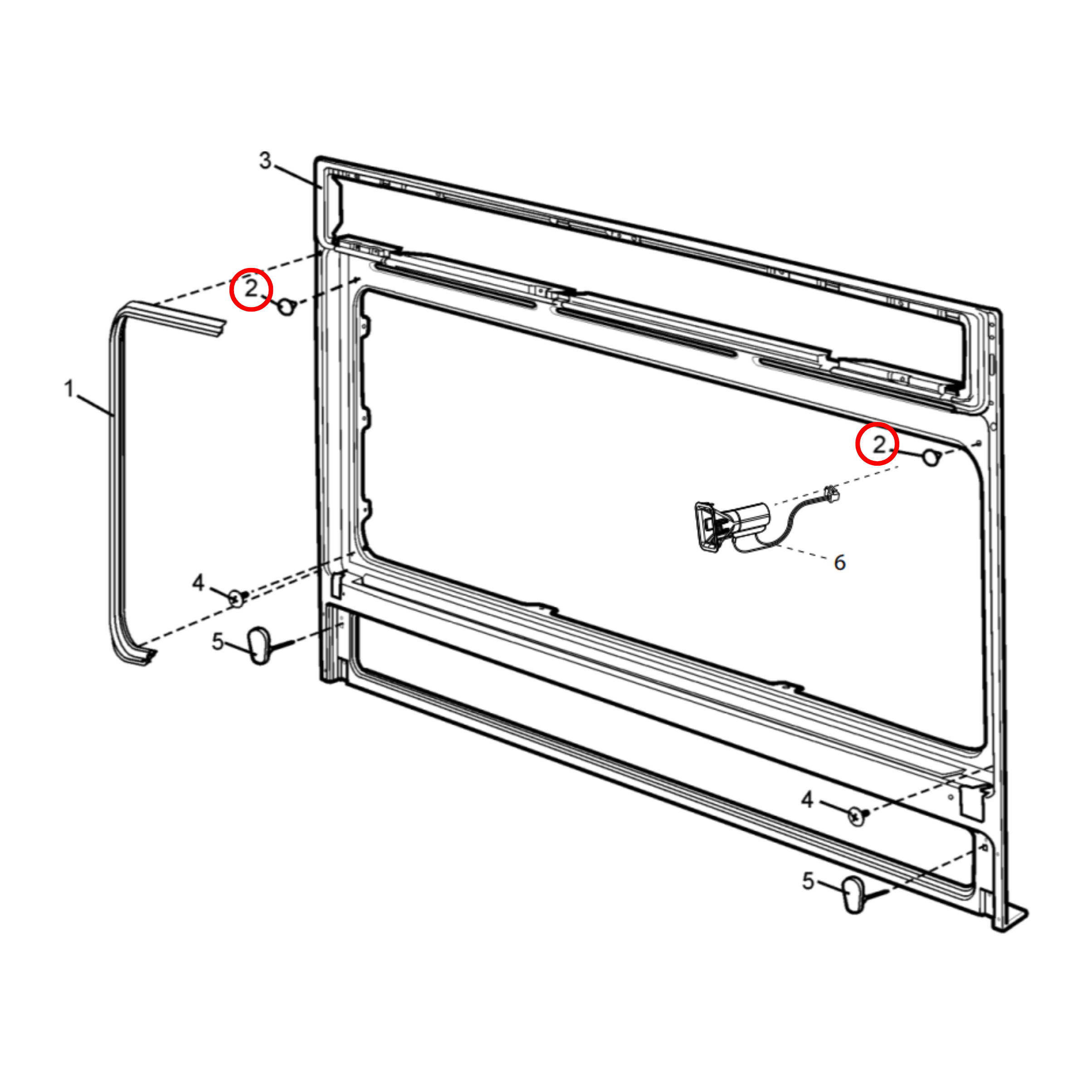 4055470712 Electrolux, Westinghouse Cooktop Stove Bumper Stop