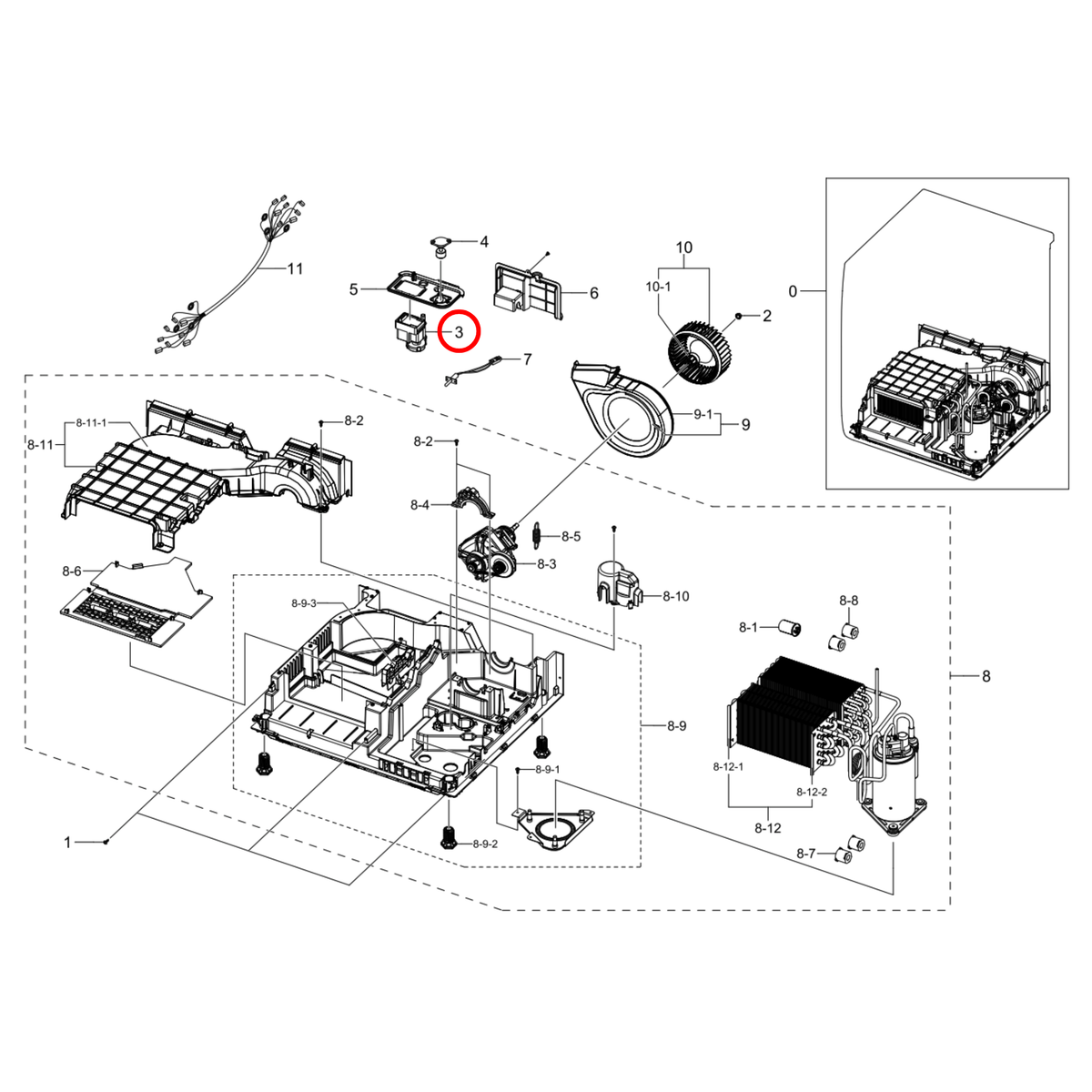 Genuine Samsung Dryer Drain Pump DC31-00105A - view 3