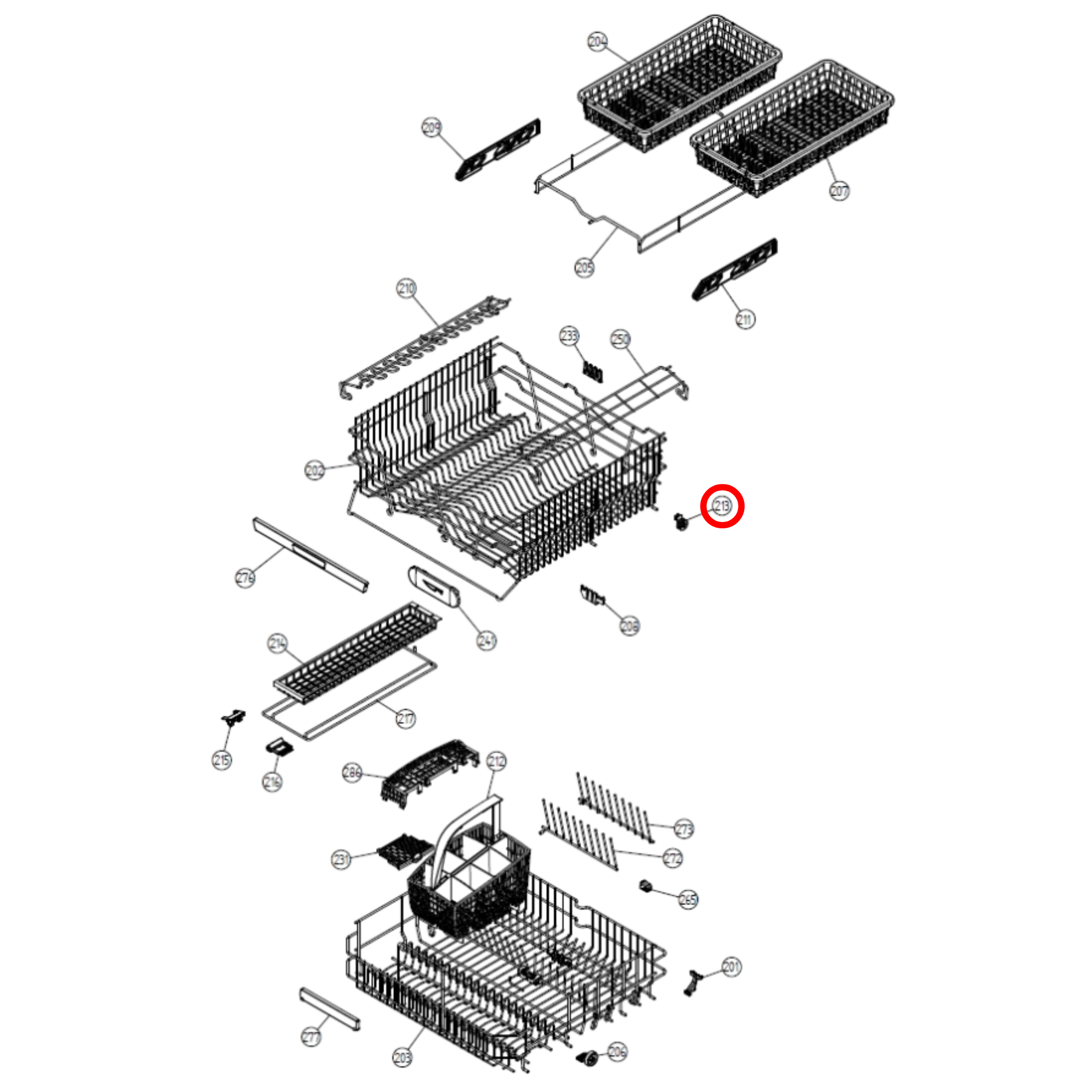 700317 Asko Dishwasher Wheel - 655318