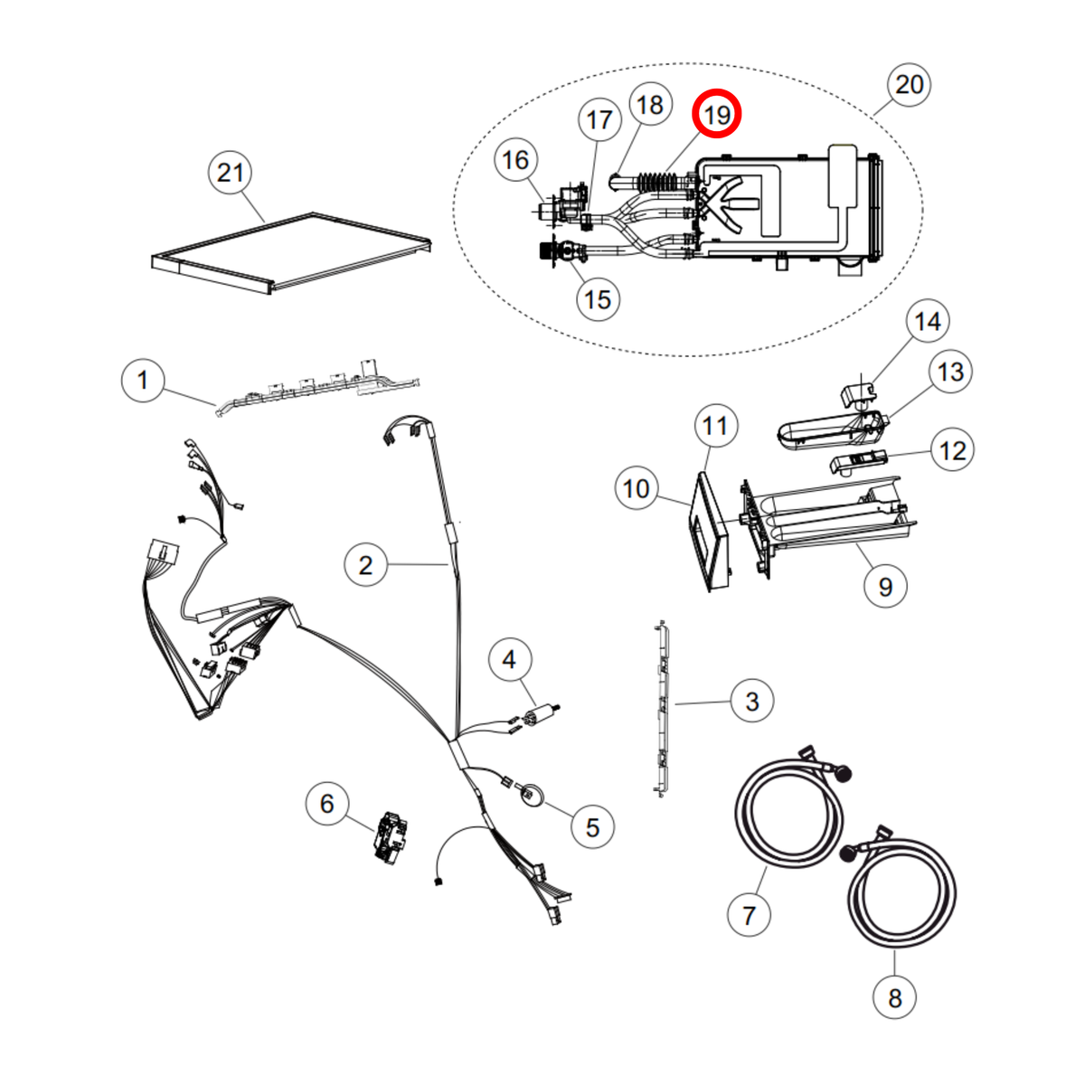 H0020300872 Fisher & Paykel Washing Machine Hose Breather