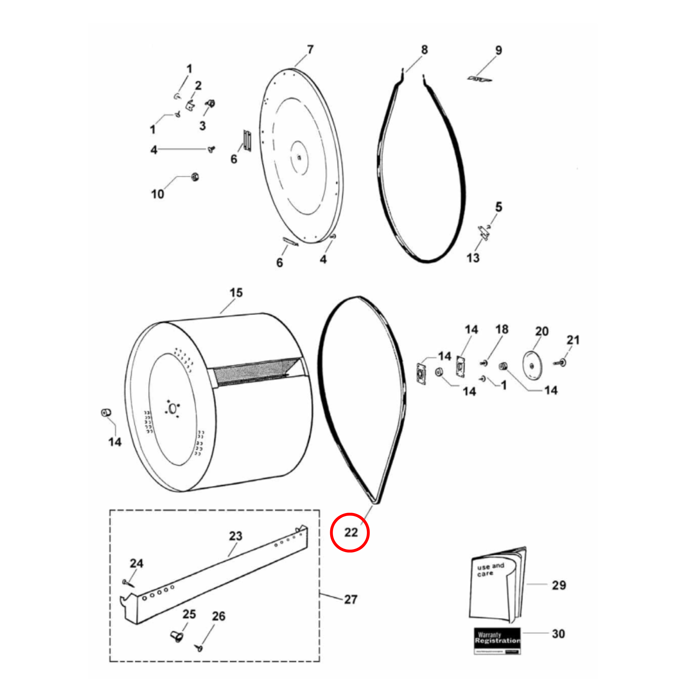 460529P Fisher & Paykel Dryer Drive Belt 3PJ1800 - B043