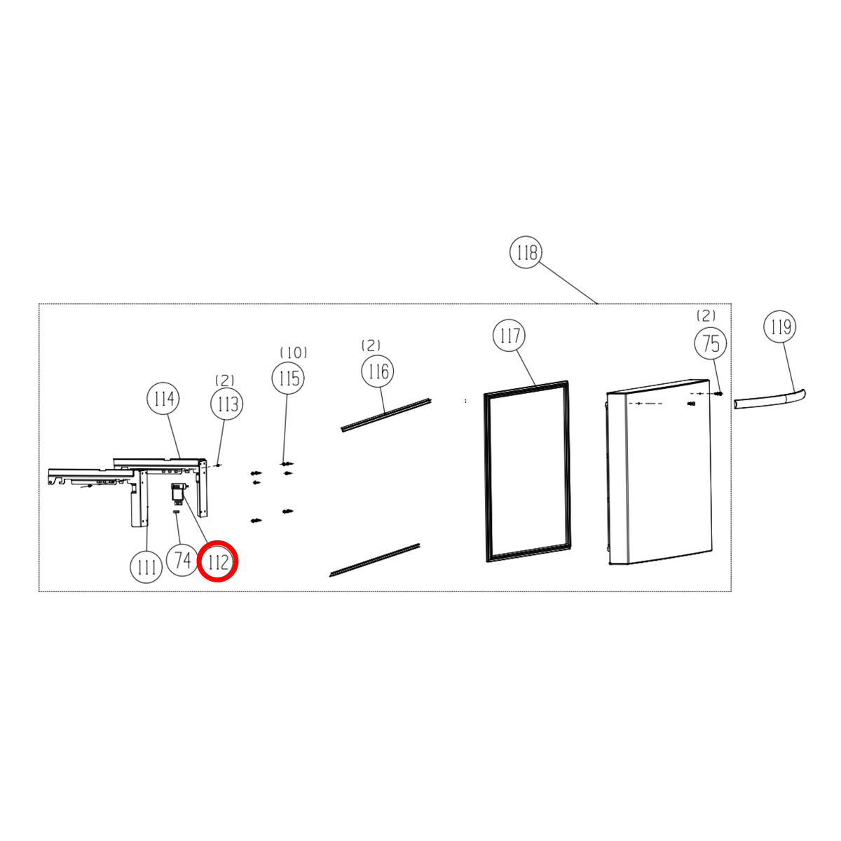 Genuine Hisense Fridge Fixed Card Magnetic Core K1529145 - view 4
