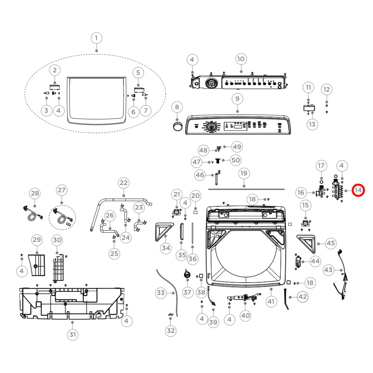 H0034001295BA Fisher & Paykel Washing Machine Cold Water Inlet Valve