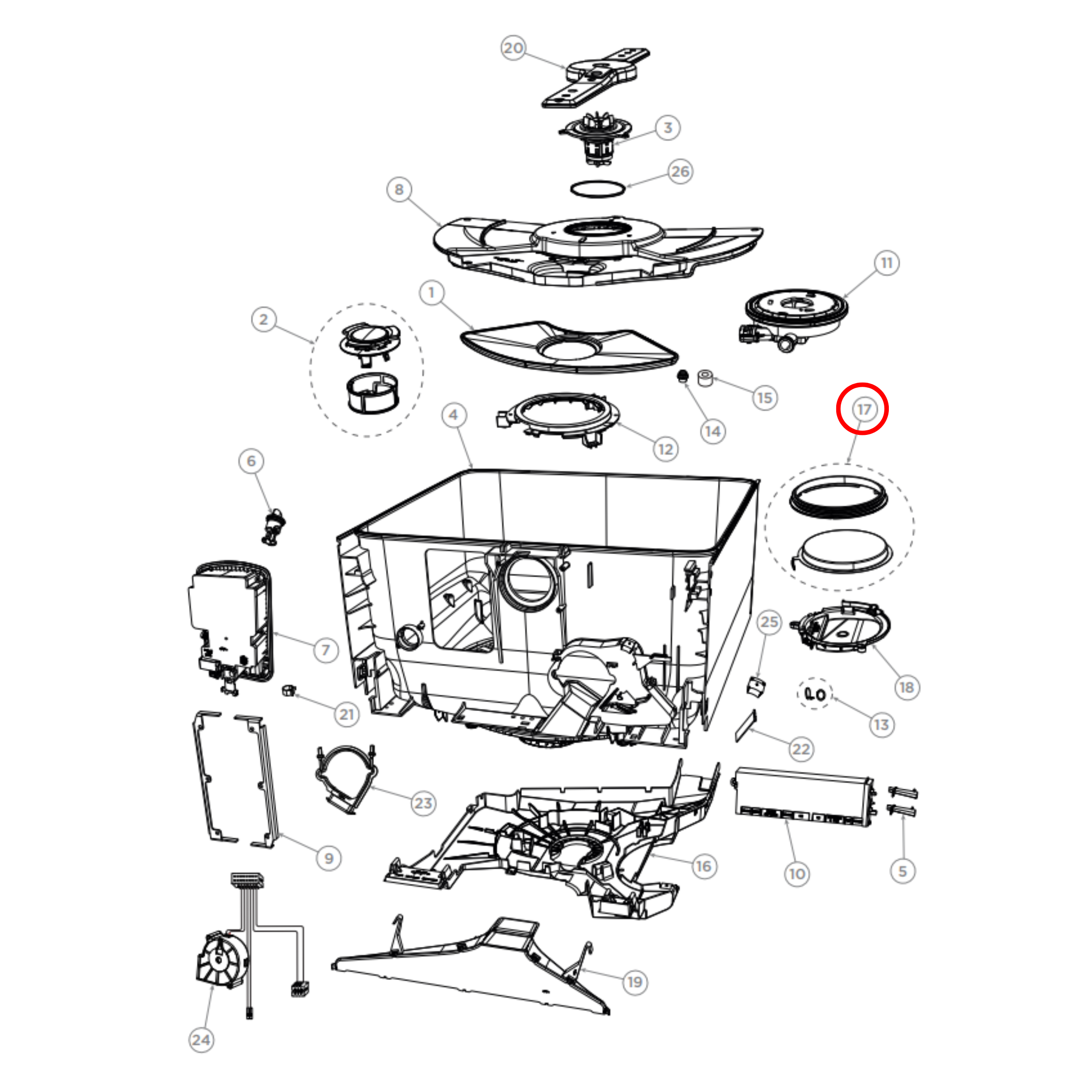 510923 Fisher & Paykel Dishwasher Heating Element - 514230