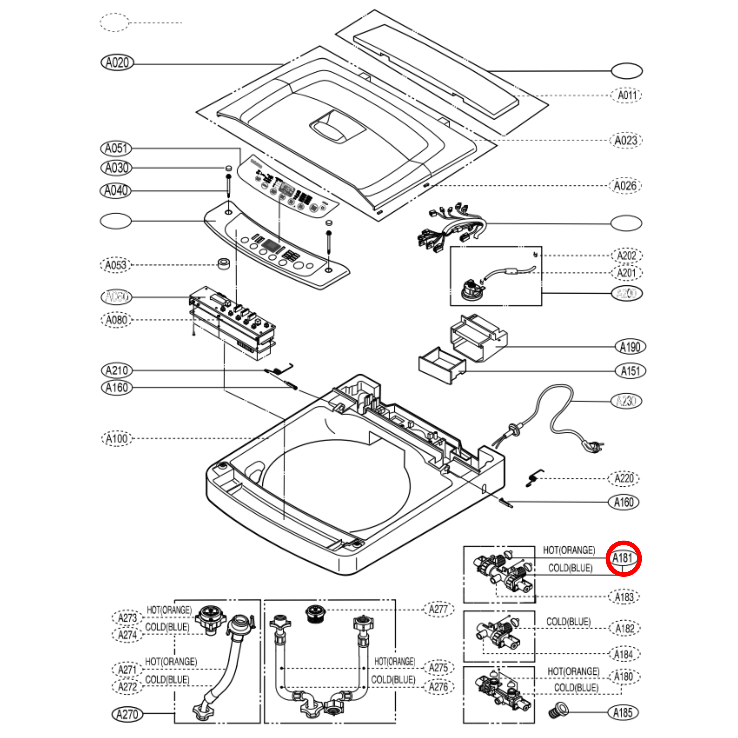 5221EA2001A LG Washing Machine Inlet Valve - 5221EA2001N