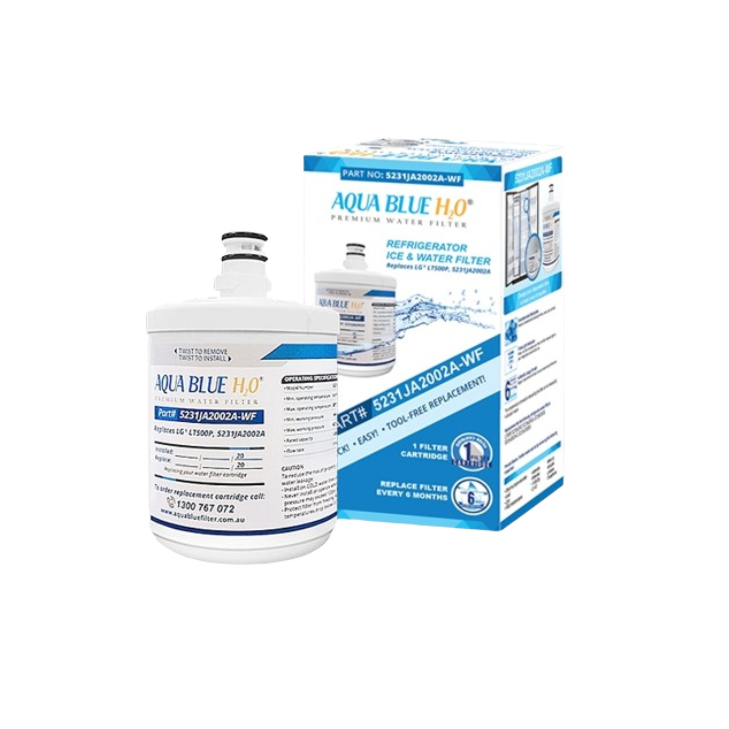 5231JA2002A LG Fridge Replacement Water Filter - LT500P, ADQ72910901