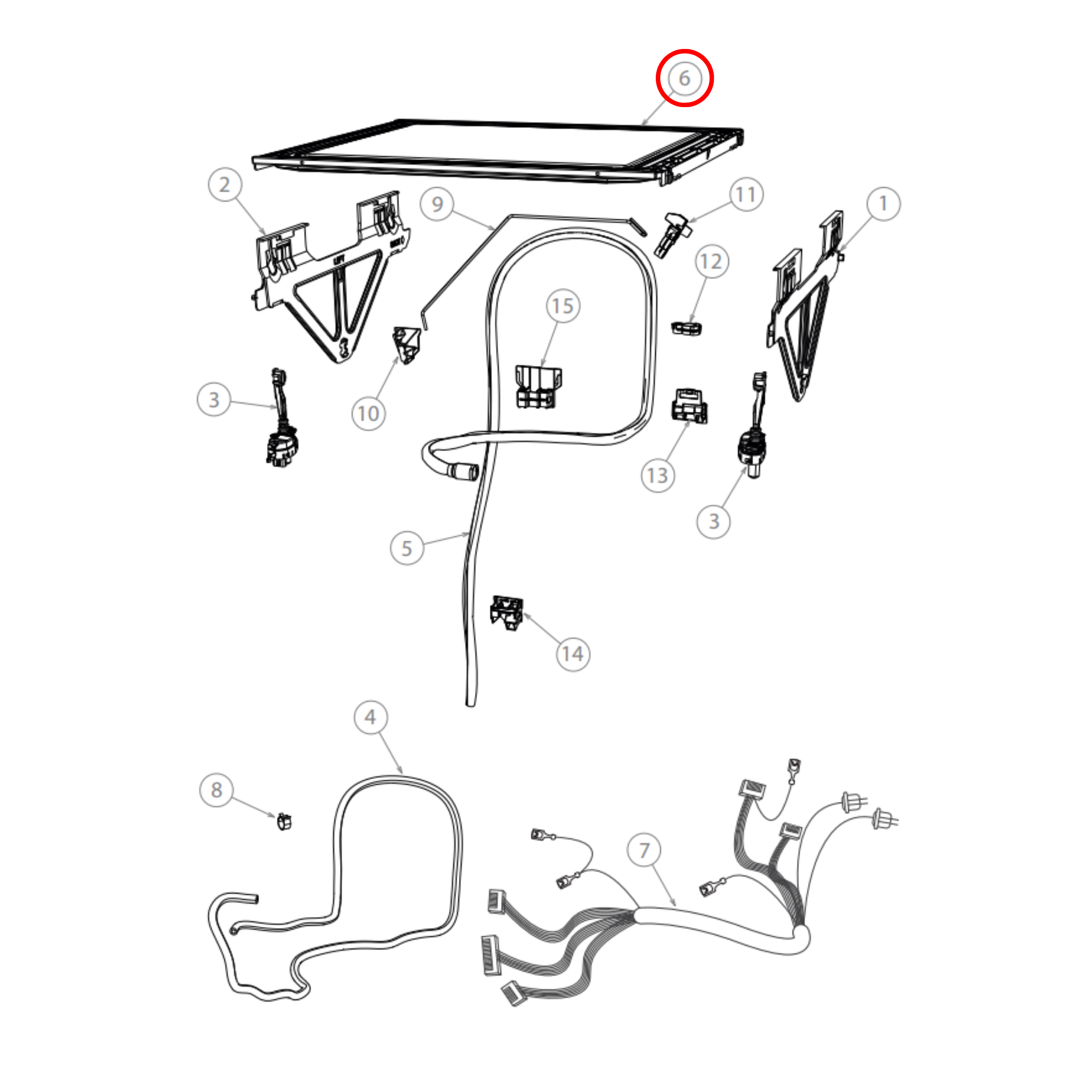 529964P Fisher & Paykel Dishwasher Lid Assembly