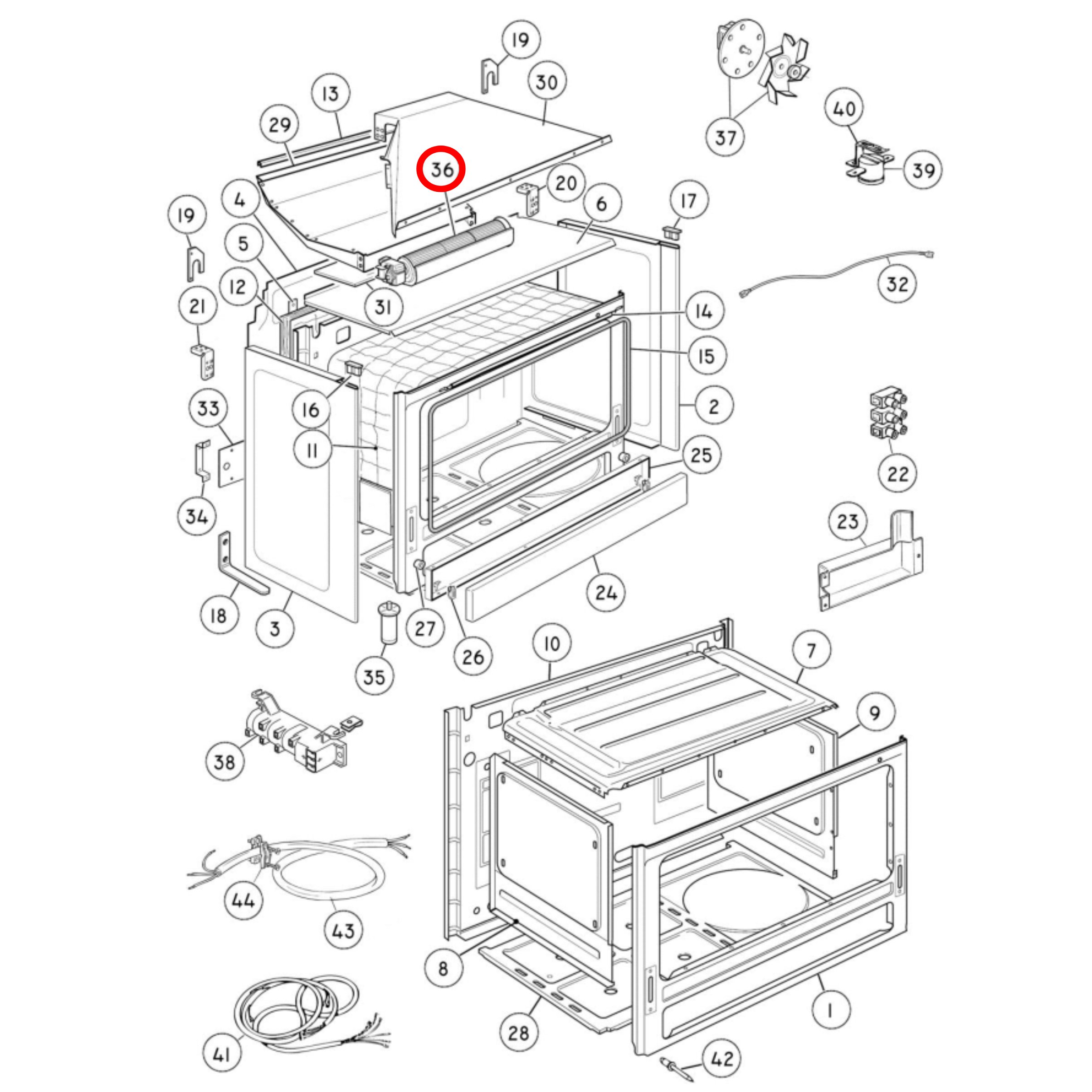 573677P Fisher & Paykel Oven Cooling Fan