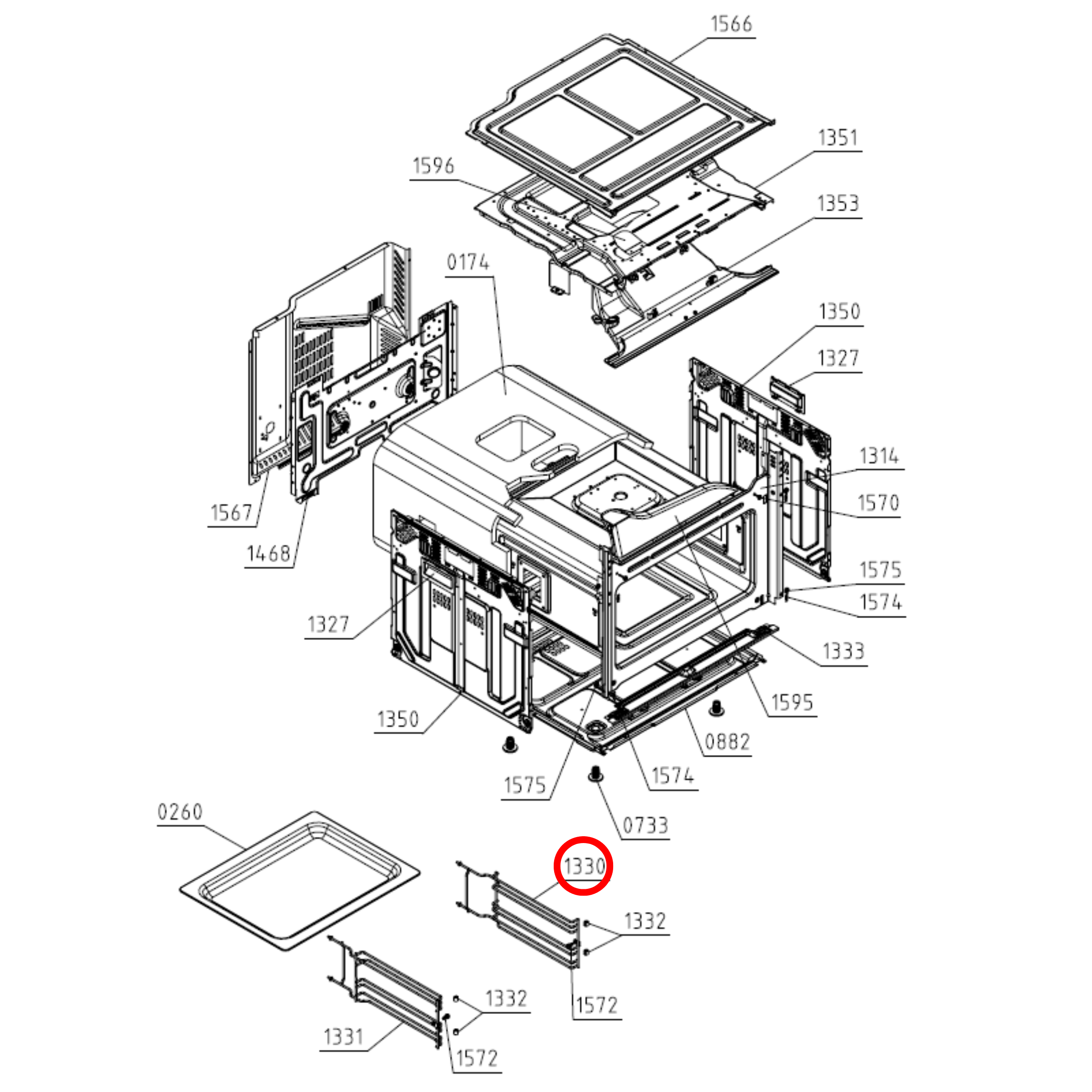 575029 Asko, Gorenje Oven Guide Wire 45M