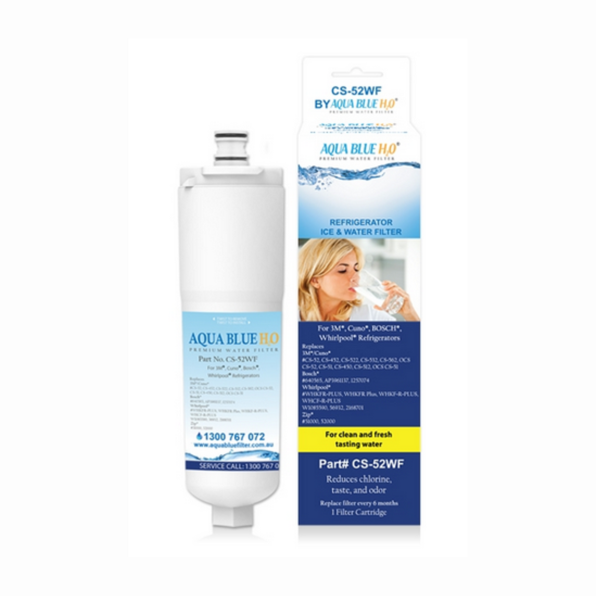 Genuine Bosch Fridge Water Filter Aqua Blue CS-52WF H20 00640565