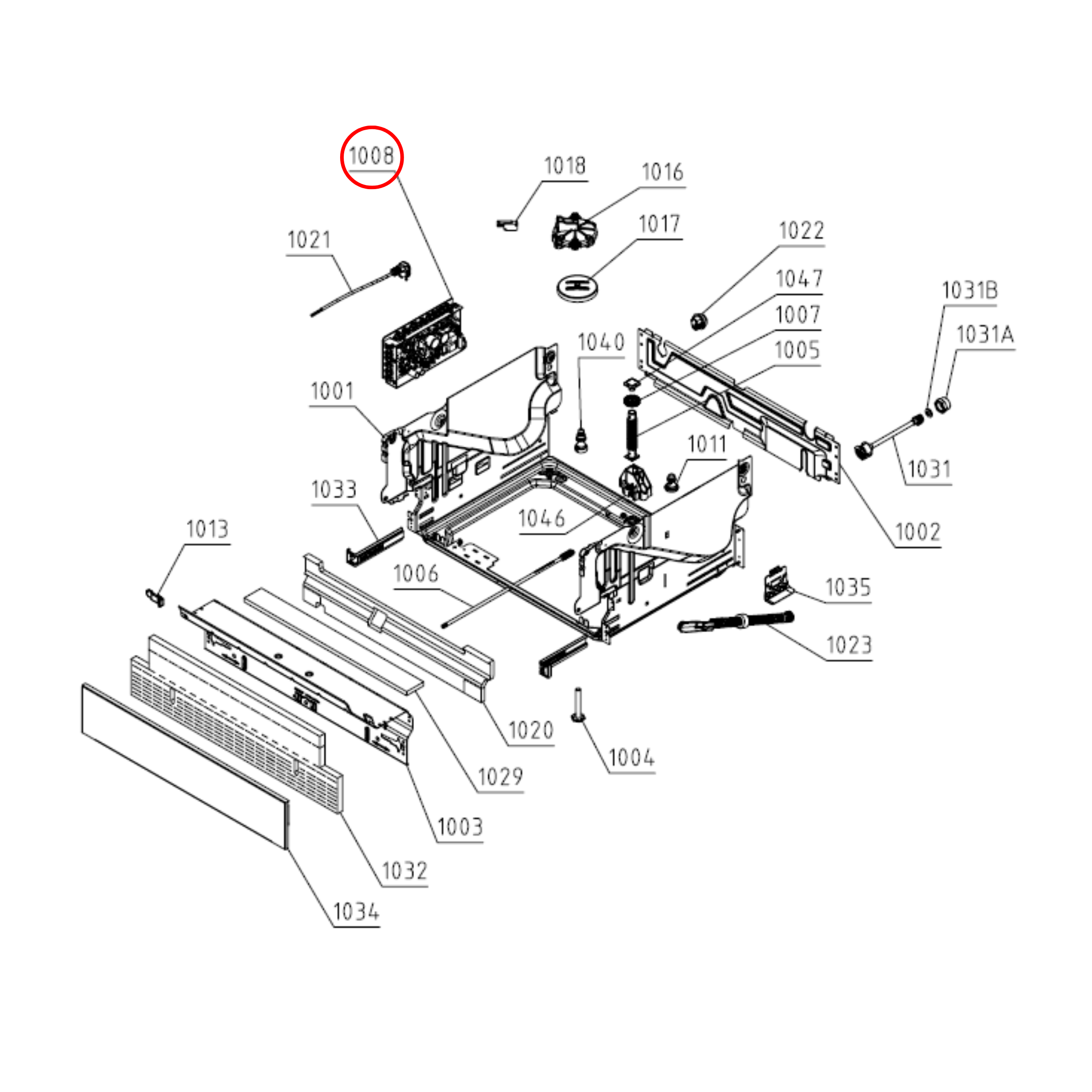 796973 Asko Dishwasher PCB Control Unit E