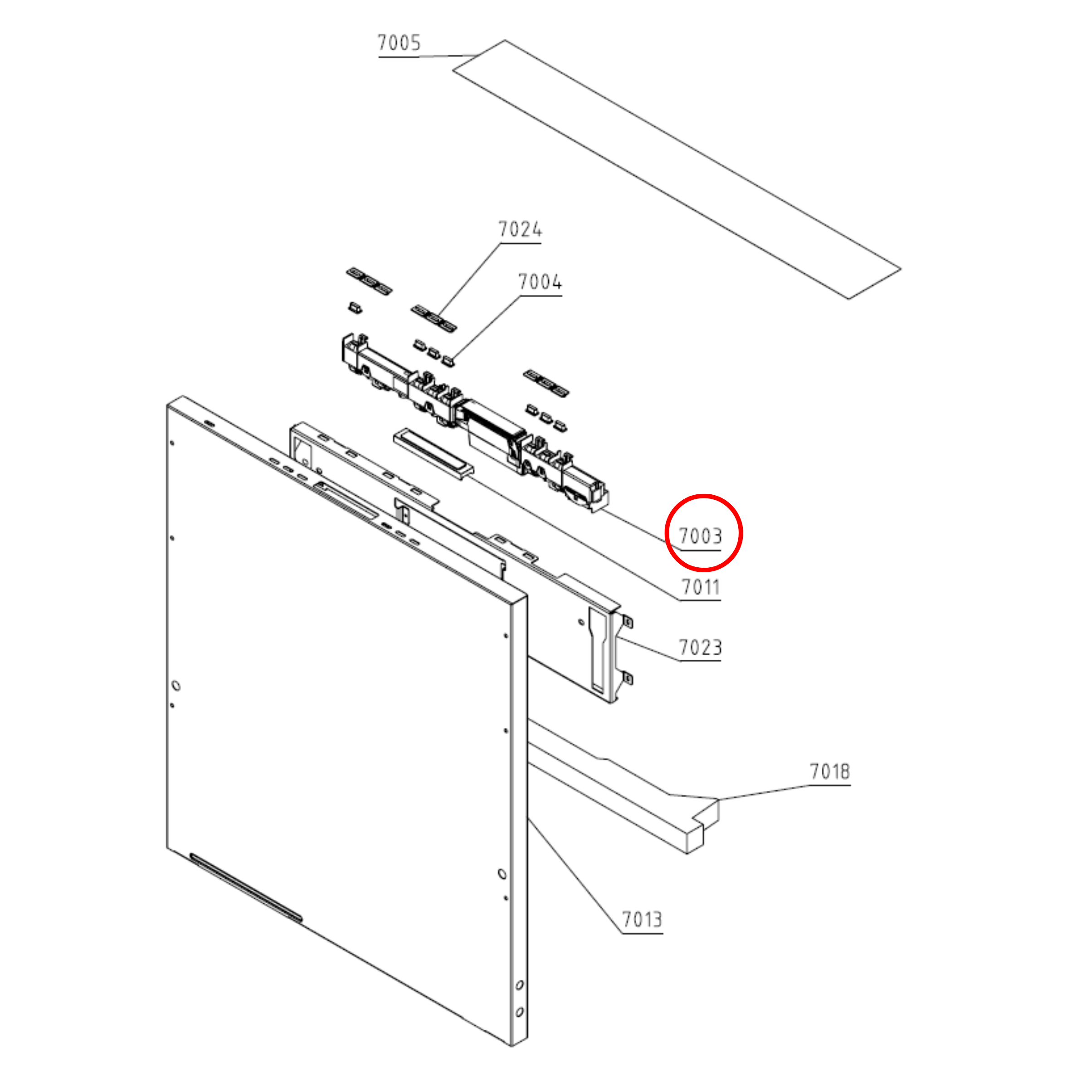 818170 Asko Dishwasher User Interface Top Display - 704871