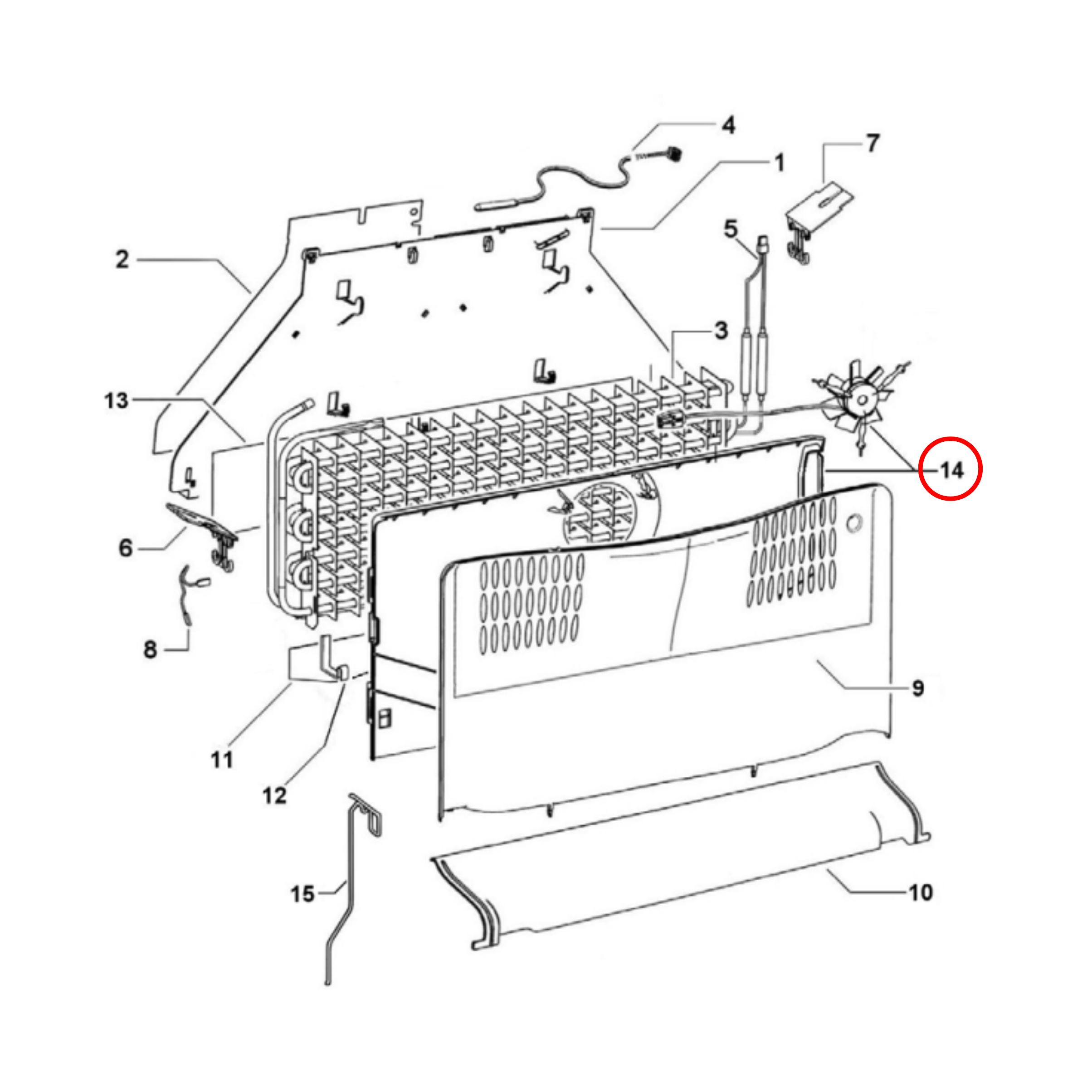 848316P Fisher & Paykel Fridge Freezer Fan Kit 790 Series A