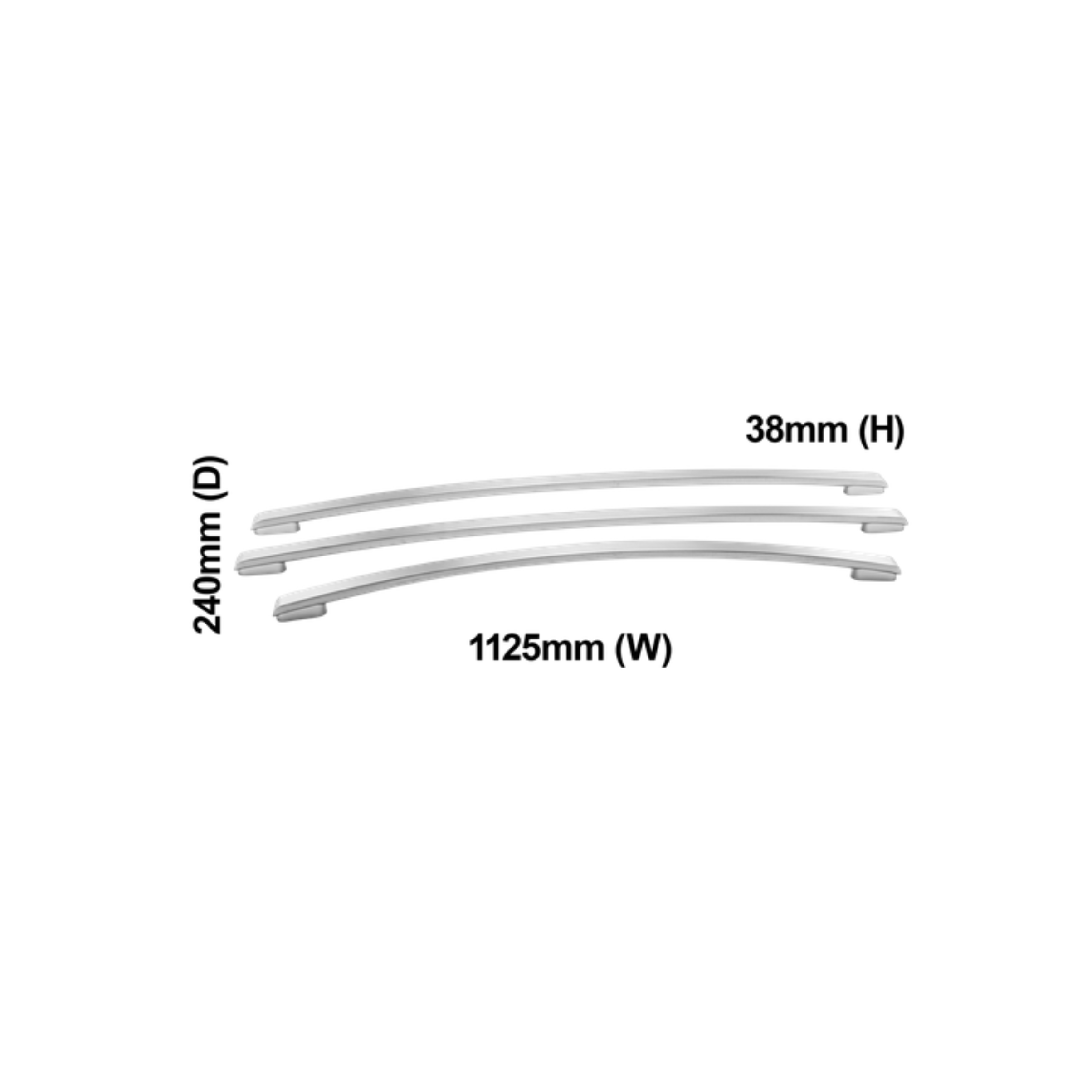 140023311123 Westinghouse Fridge Handle Set - A02331104, A02331112