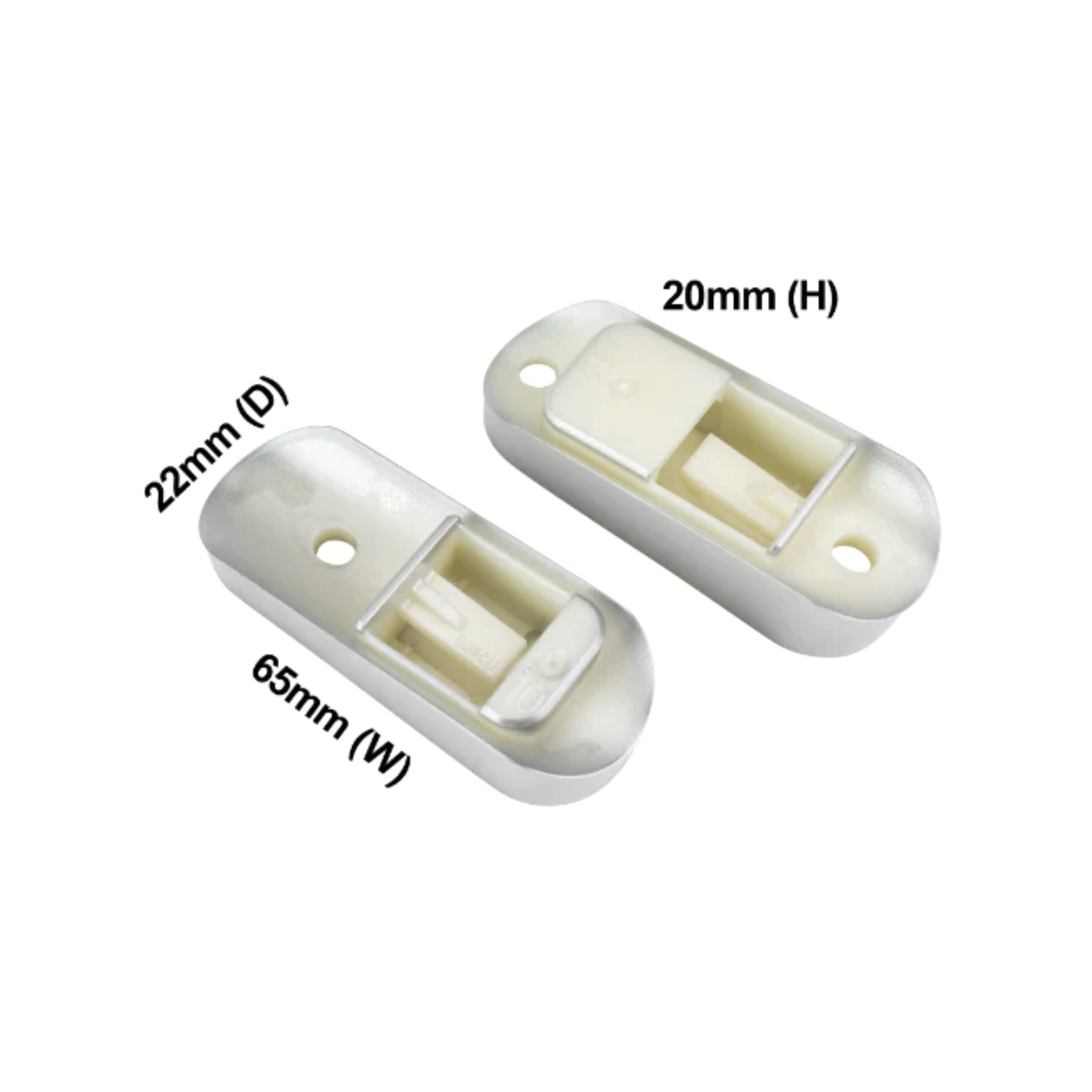 4055922175 Electrolux, Westinghouse Fridge Freezer Door Pedestal Kit Hollow Handle - A06344301PR