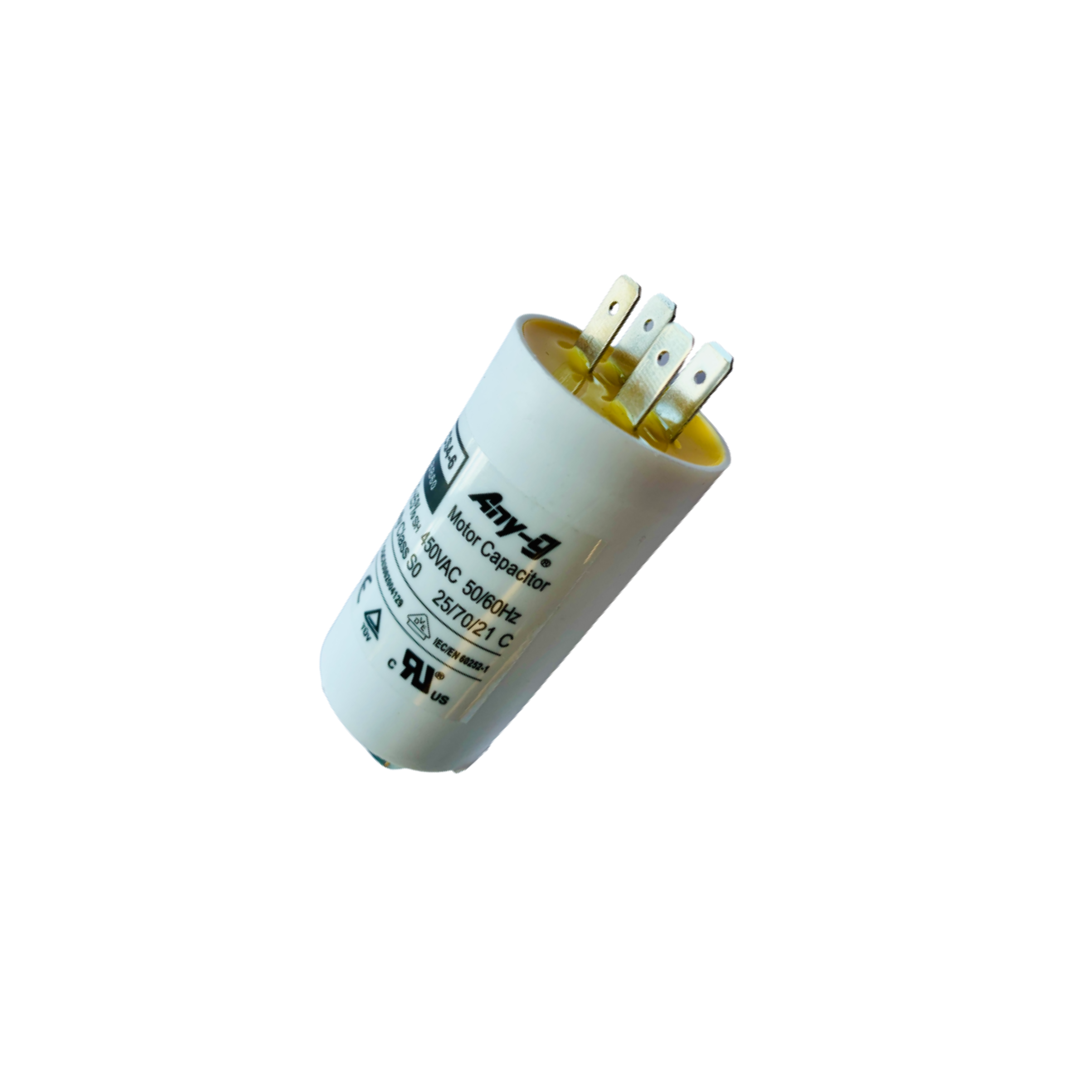 Capacitor 6uF 450V CAP006 63X30Mm Plastic With Stud (M8)
