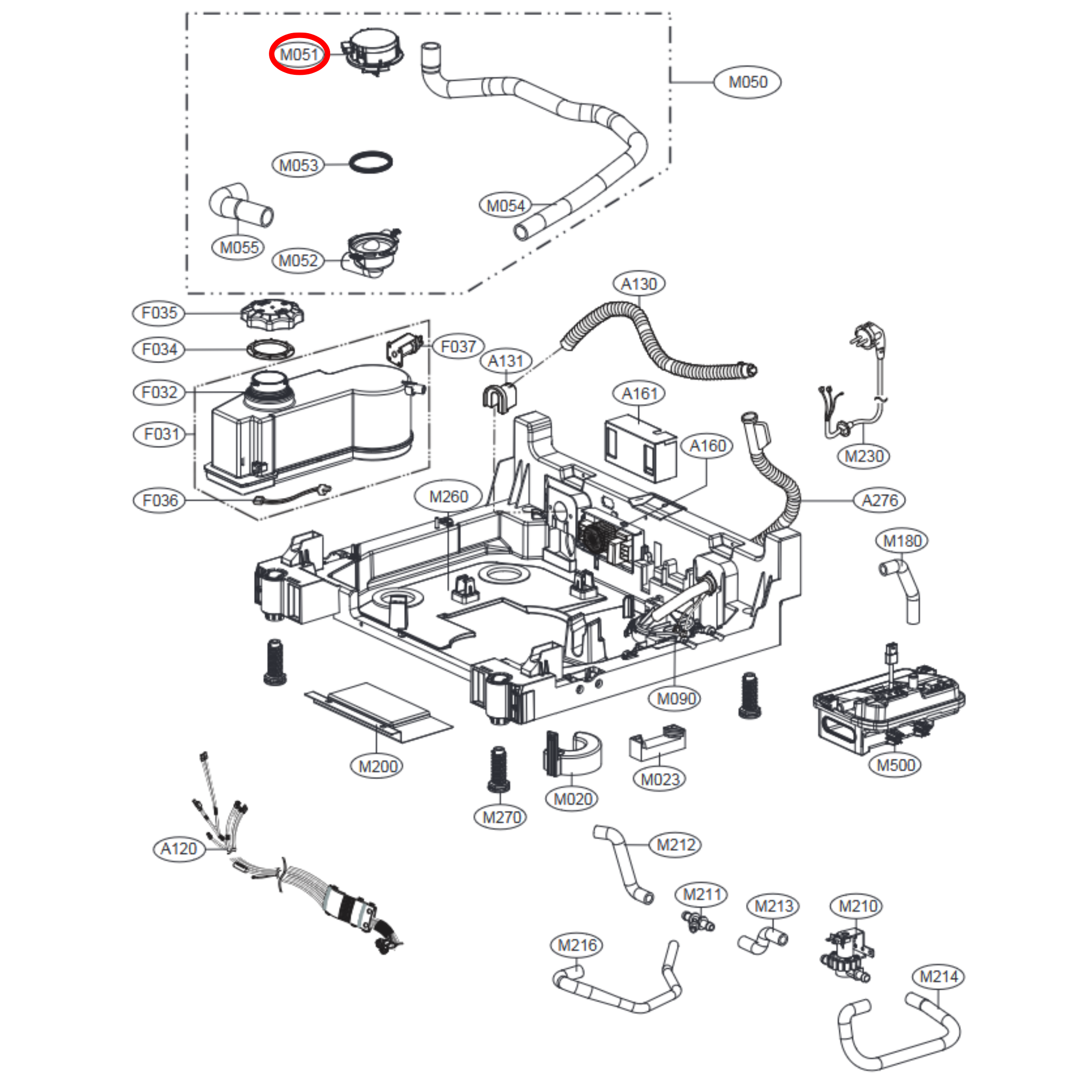 EAU62043403 LG Dishwasher Dryer Drain Pump - EAU60710802