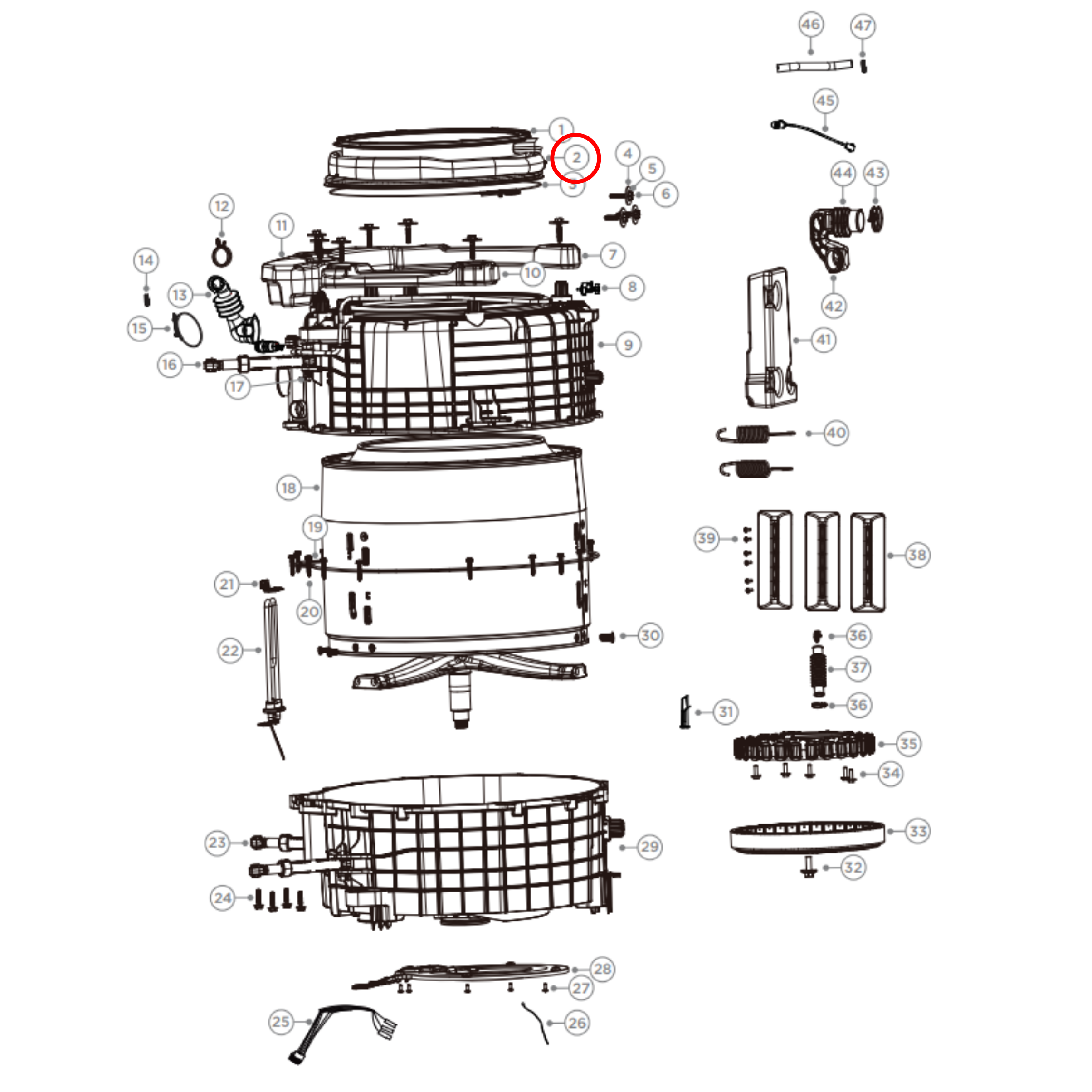 H0020300940T Fisher & Paykel Front Load Washing Machine Door Seal