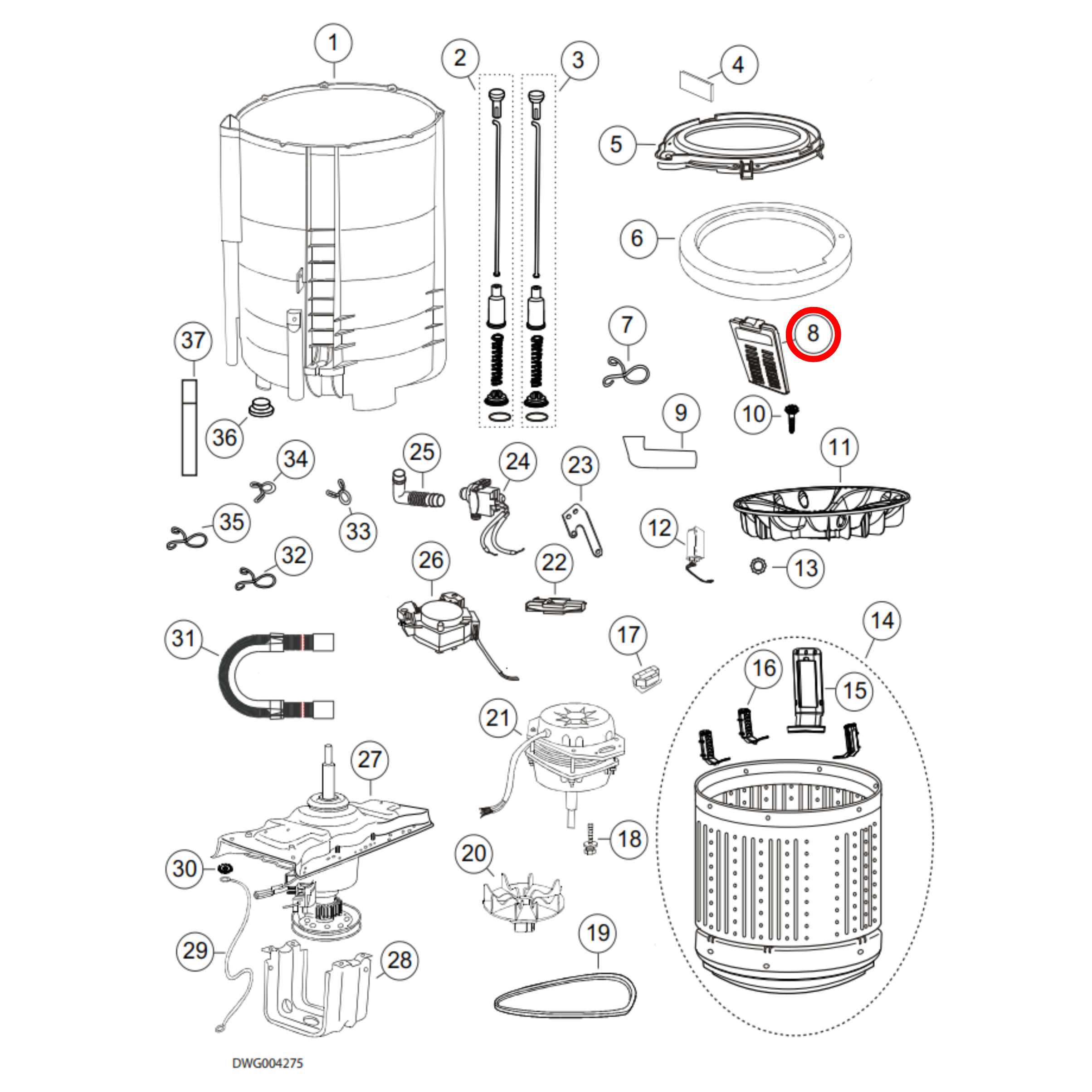 H0030810341 Haier Top Load Washing Machine Lint Filter