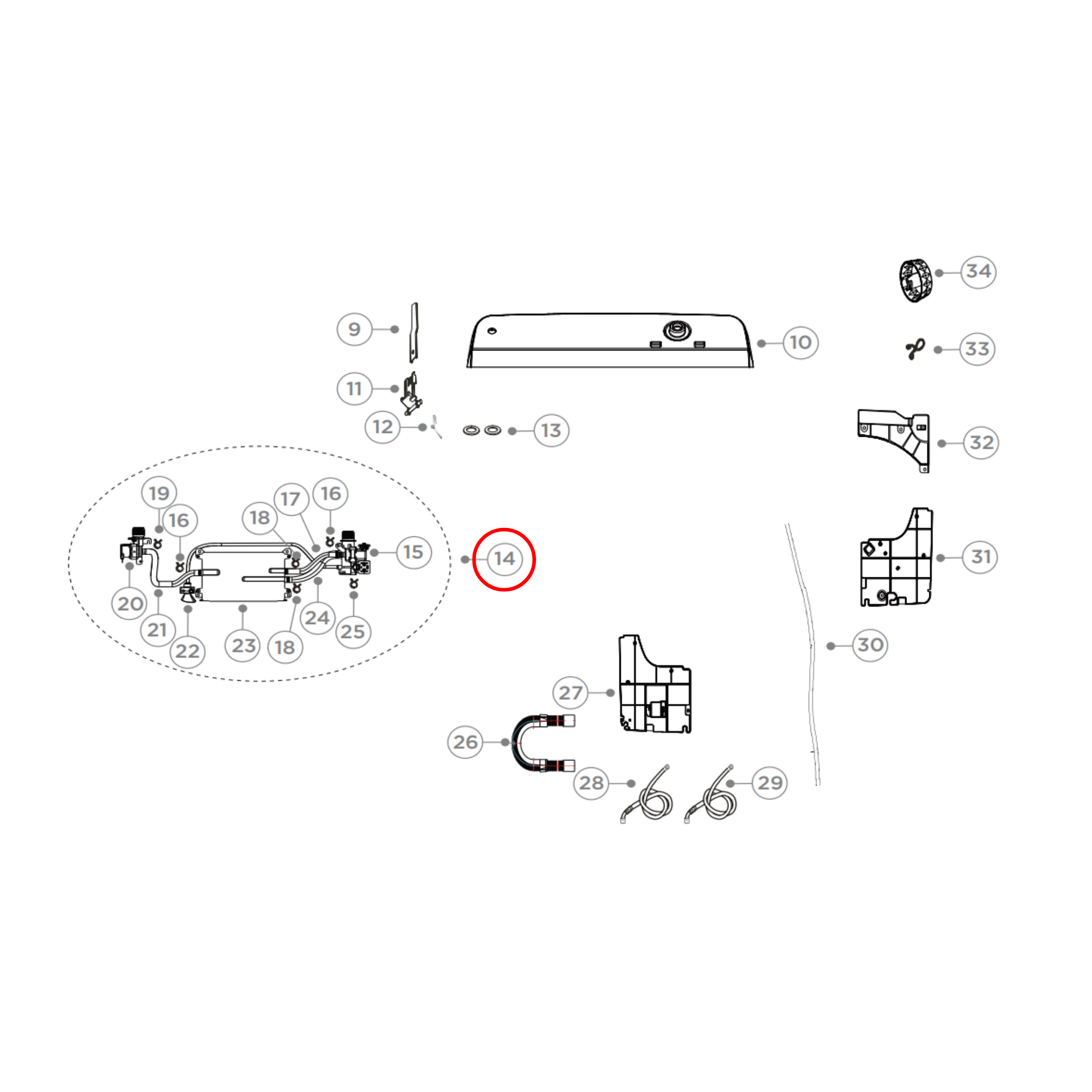 H0030814201 Fisher & Paykel, Haier Top Load Washing Machine Inlet Valve Assembly