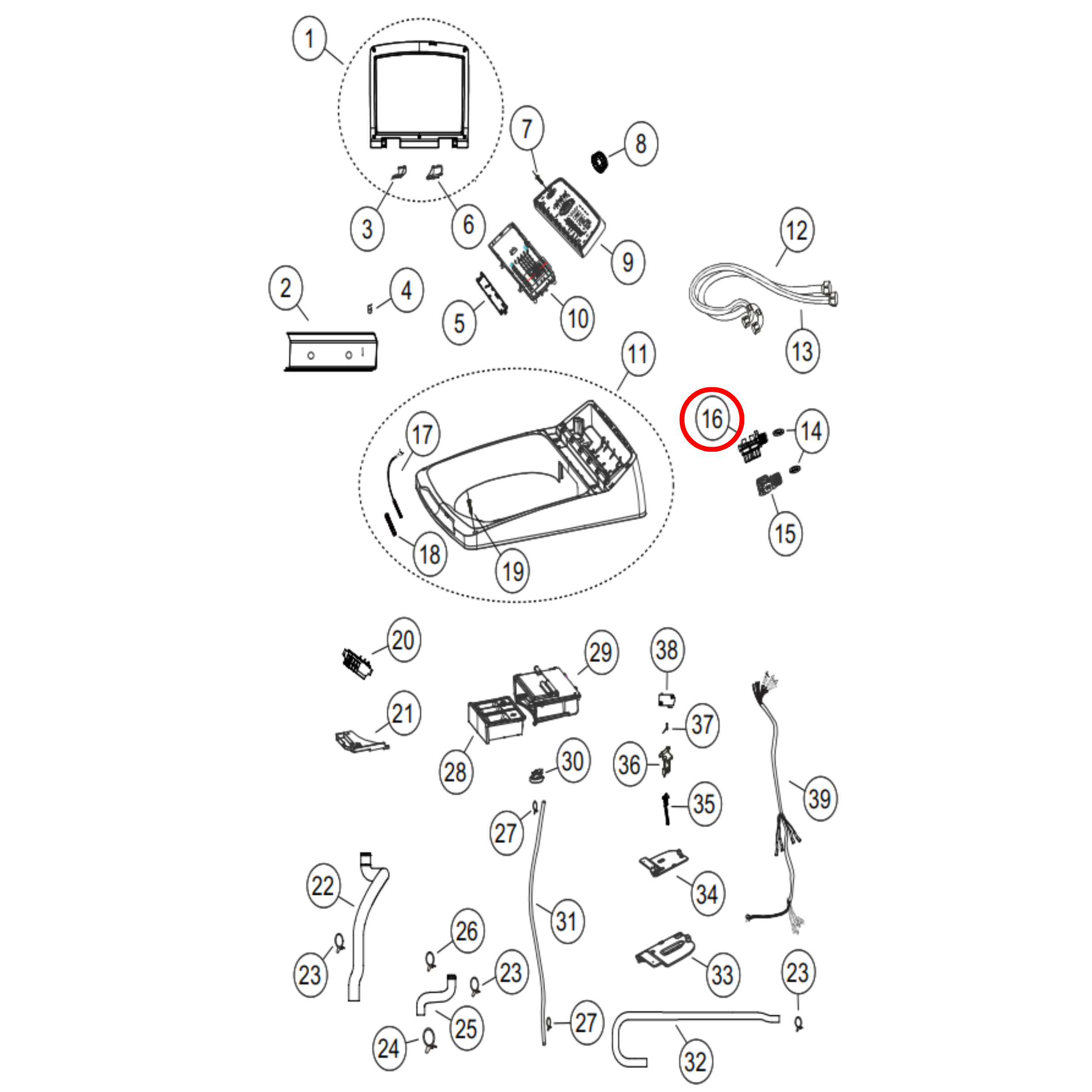 H0034000889P Haier Top Load Washing Machine Cold Inlet Valve