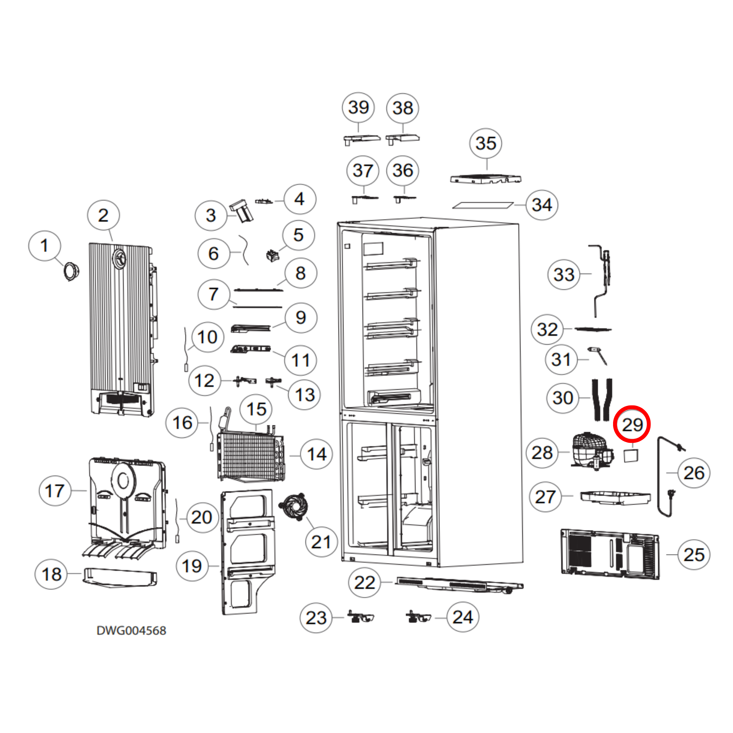 H0061800457 Fisher & Paykel, Haier Fridge PCB Board