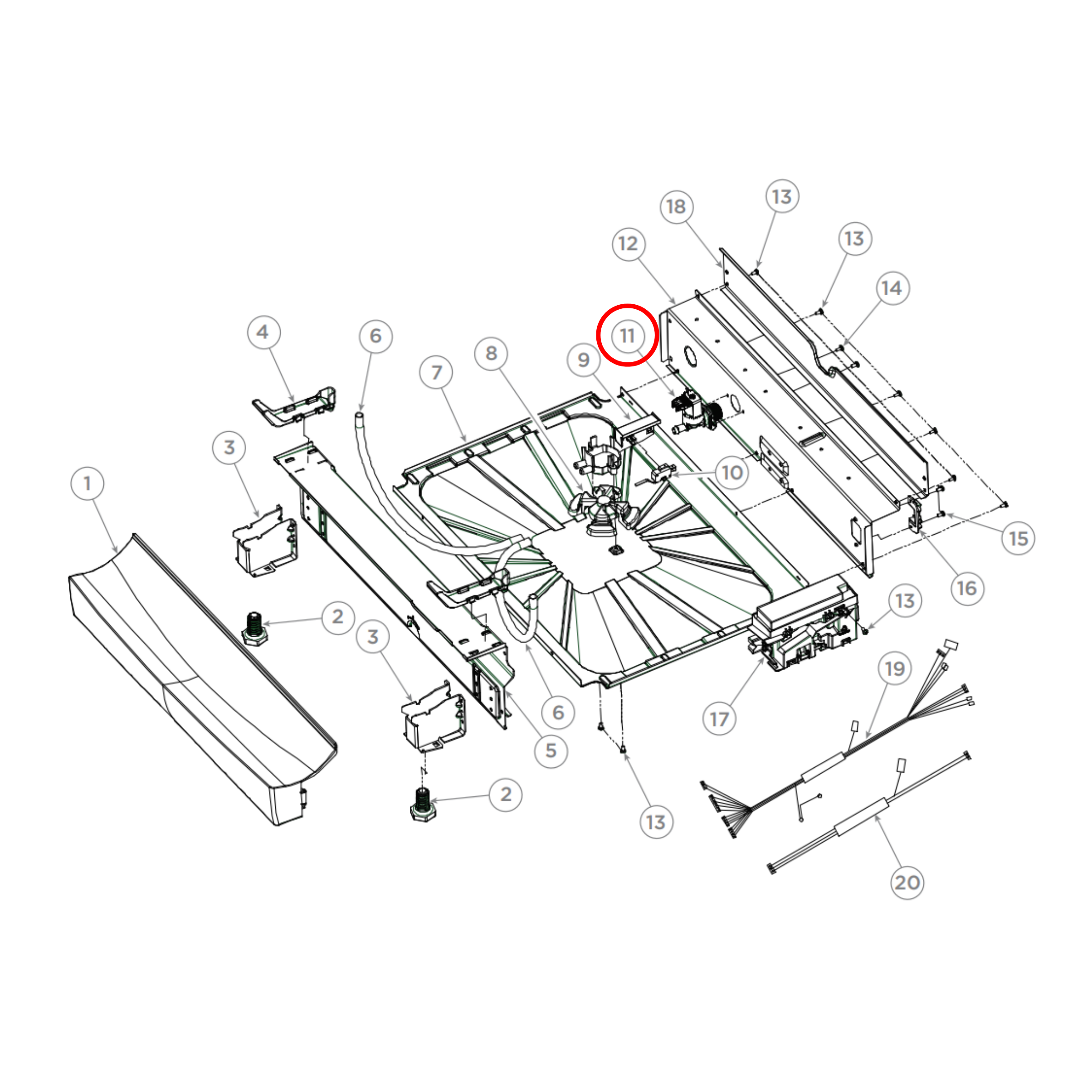 H0120400055G Fisher & Paykel Dishwasher Inlet Valve Spade Terminal