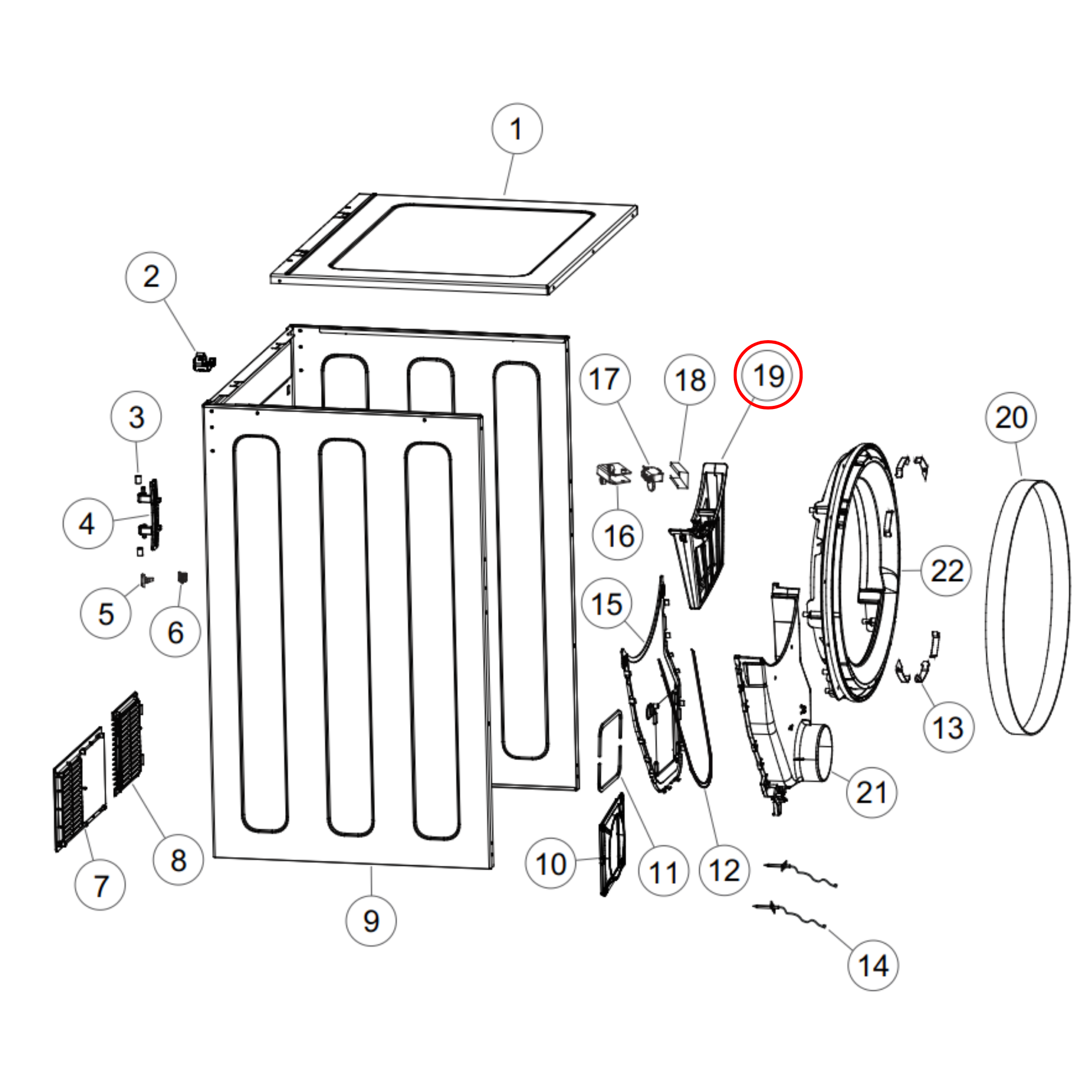 H0180200051 Fisher & Paykel, Haier Dryer Lint Filter